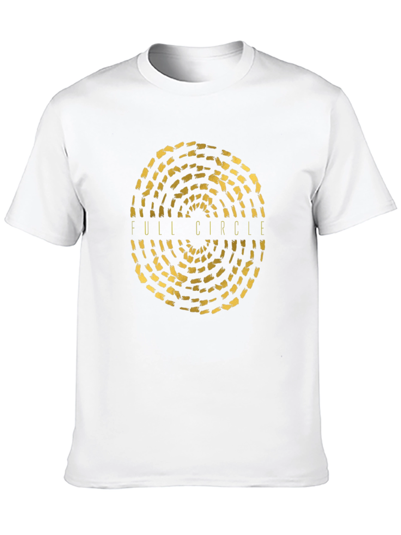 Full Circle Graphic Tee - Stylish Black Cotton T-Shirt