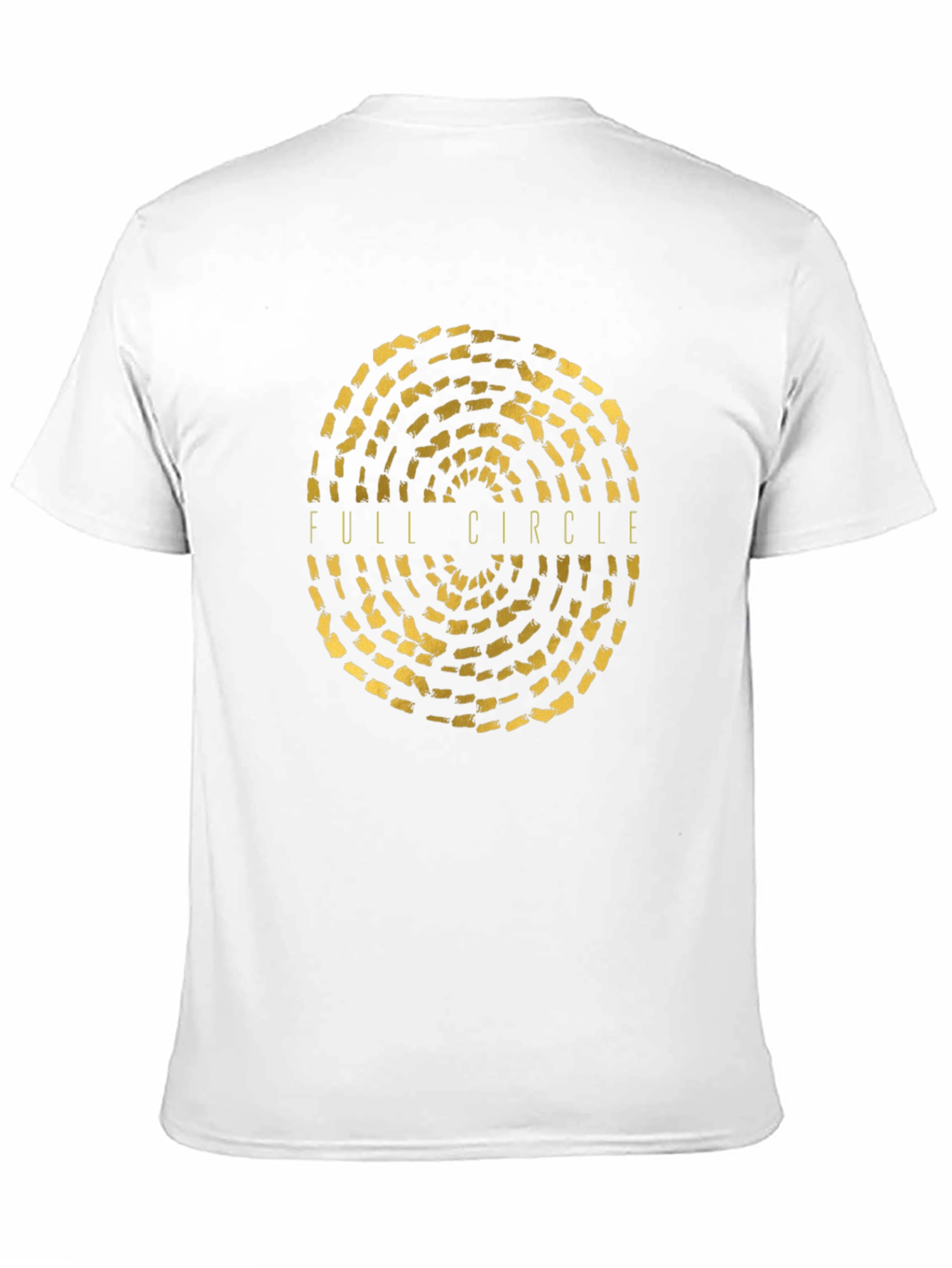 Full Circle Graphic Tee - Stylish Black Cotton T-Shirt