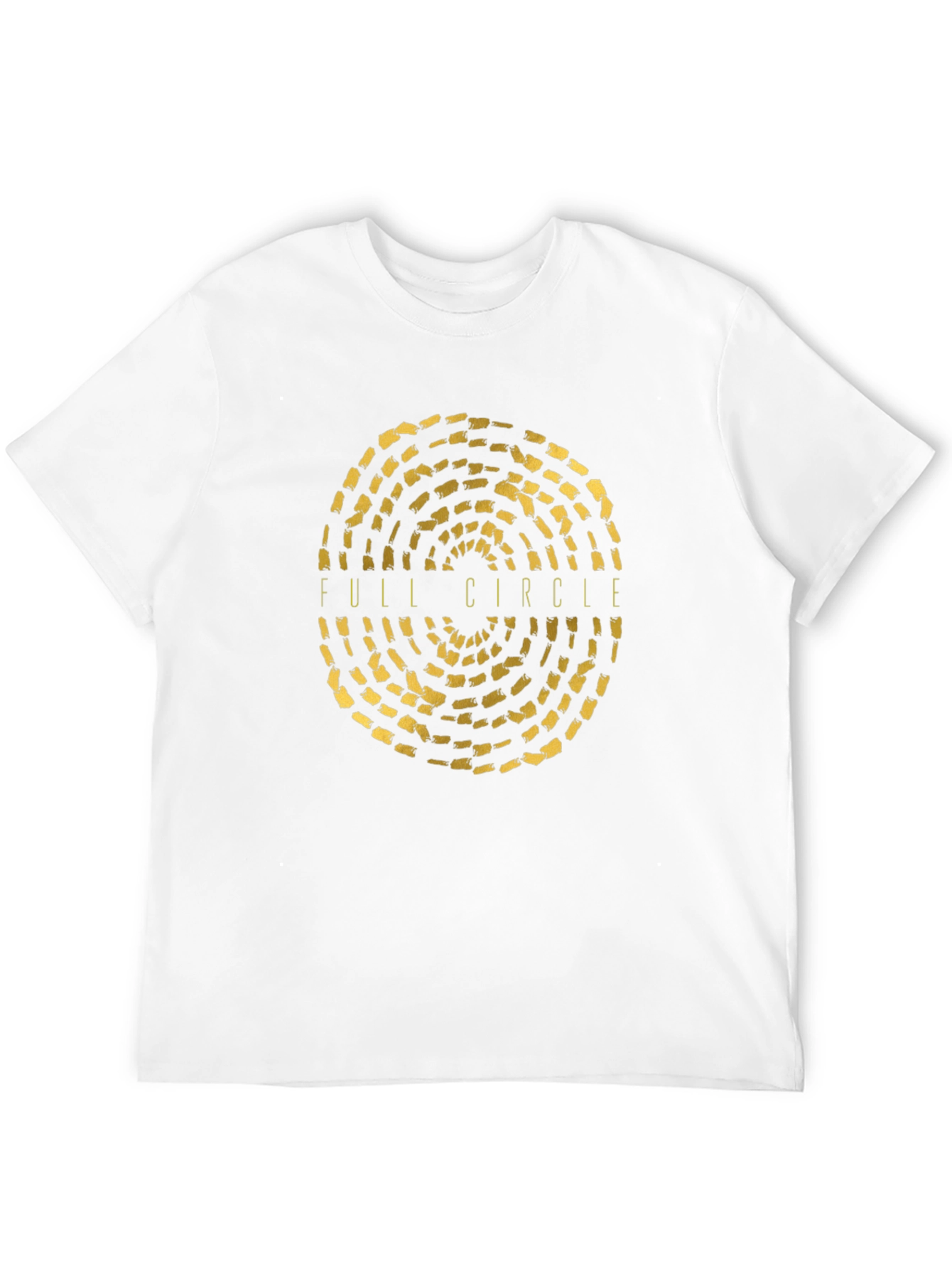 Full Circle Graphic Tee - Stylish Black Cotton T-Shirt