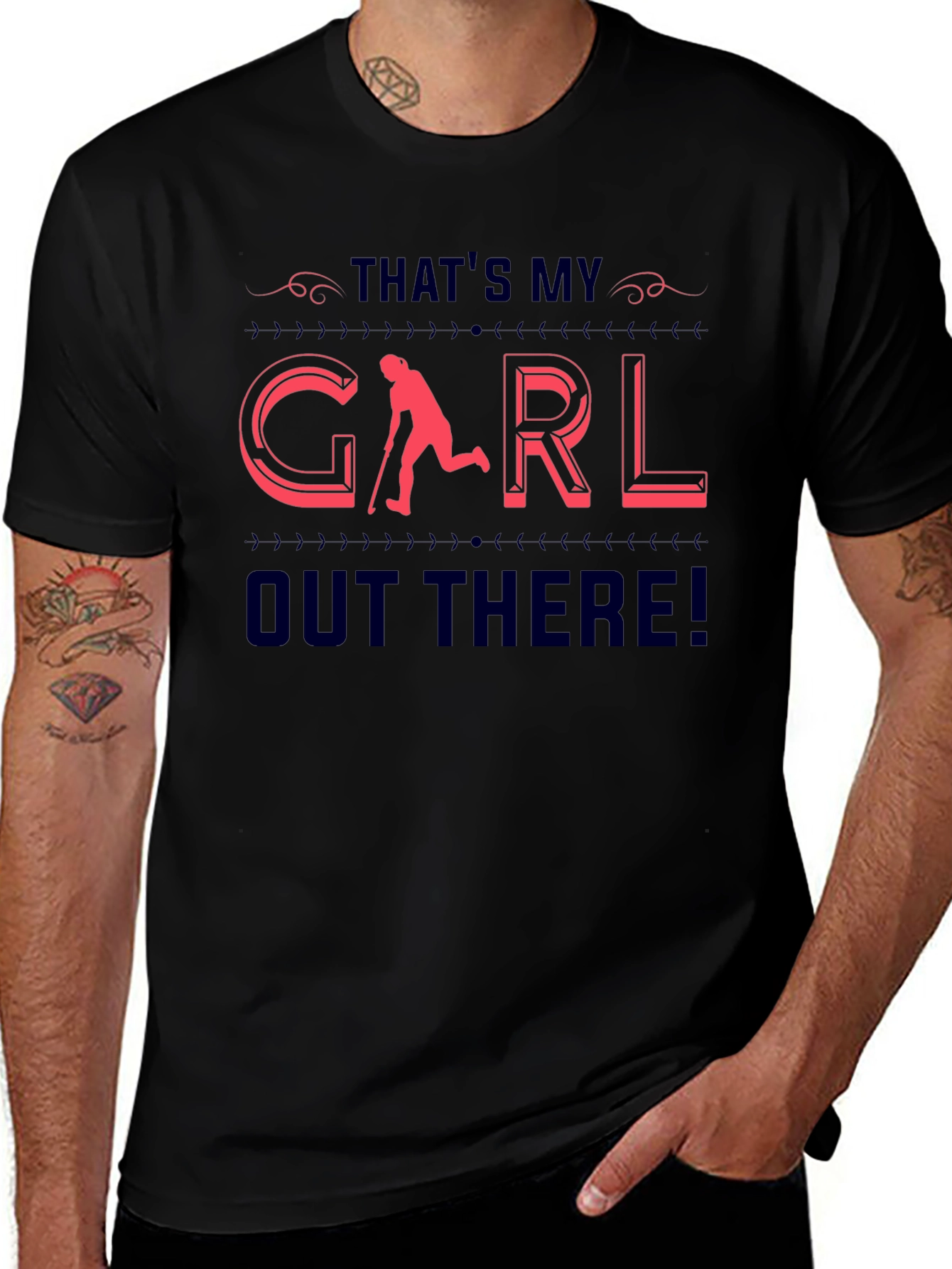 Thats My Girl T-Shirt Field Hockey Design