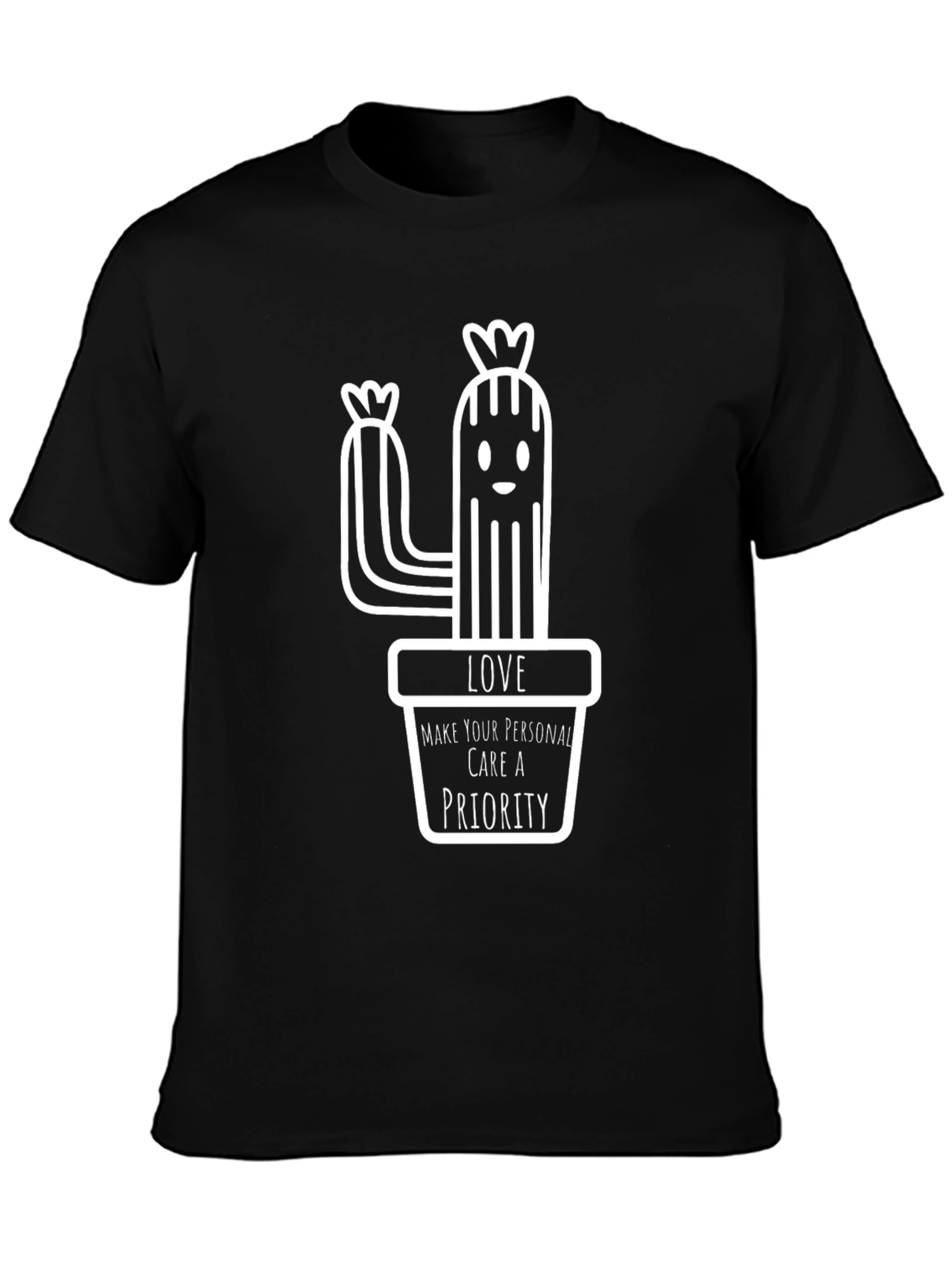 Love Cactus T-Shirt - Make Self-Care a Priority