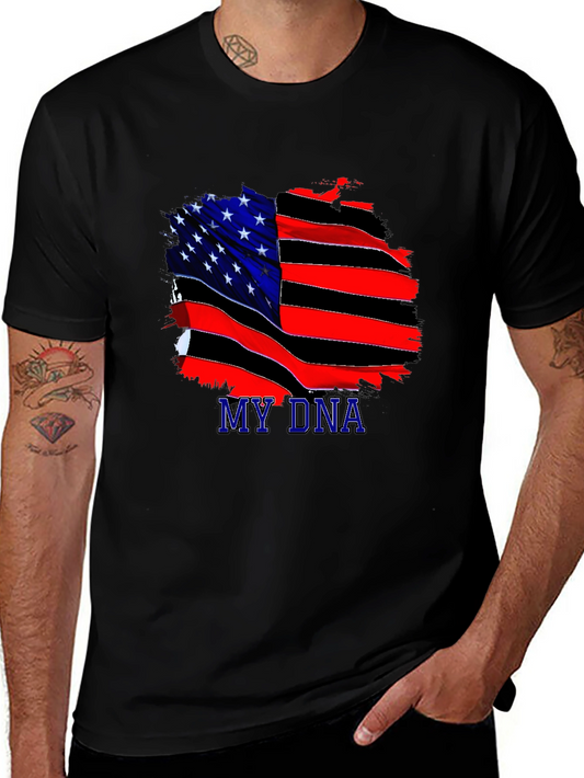 My DNA American Flag Graphic T-Shirt