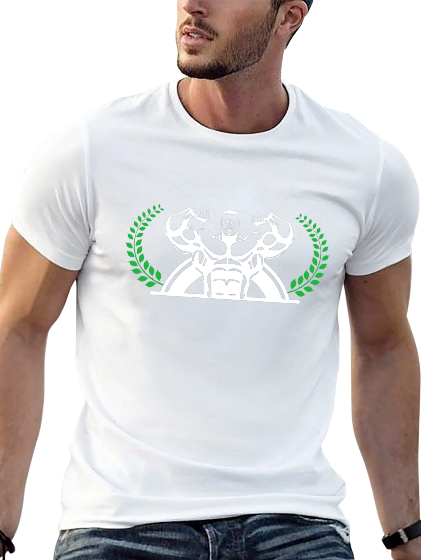 Muscle Man Laurel T-Shirt - Black