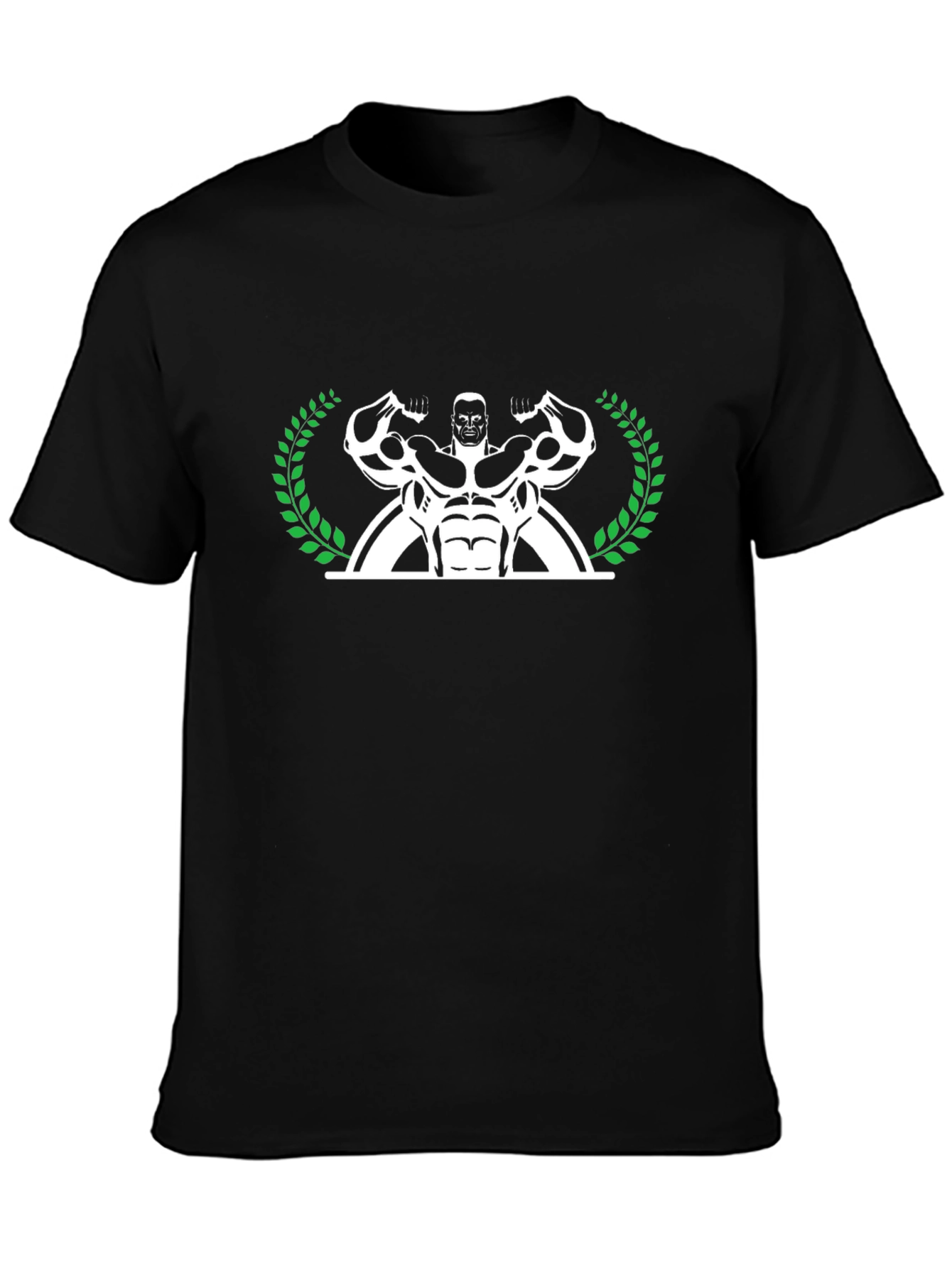Muscle Man Laurel T-Shirt - Black