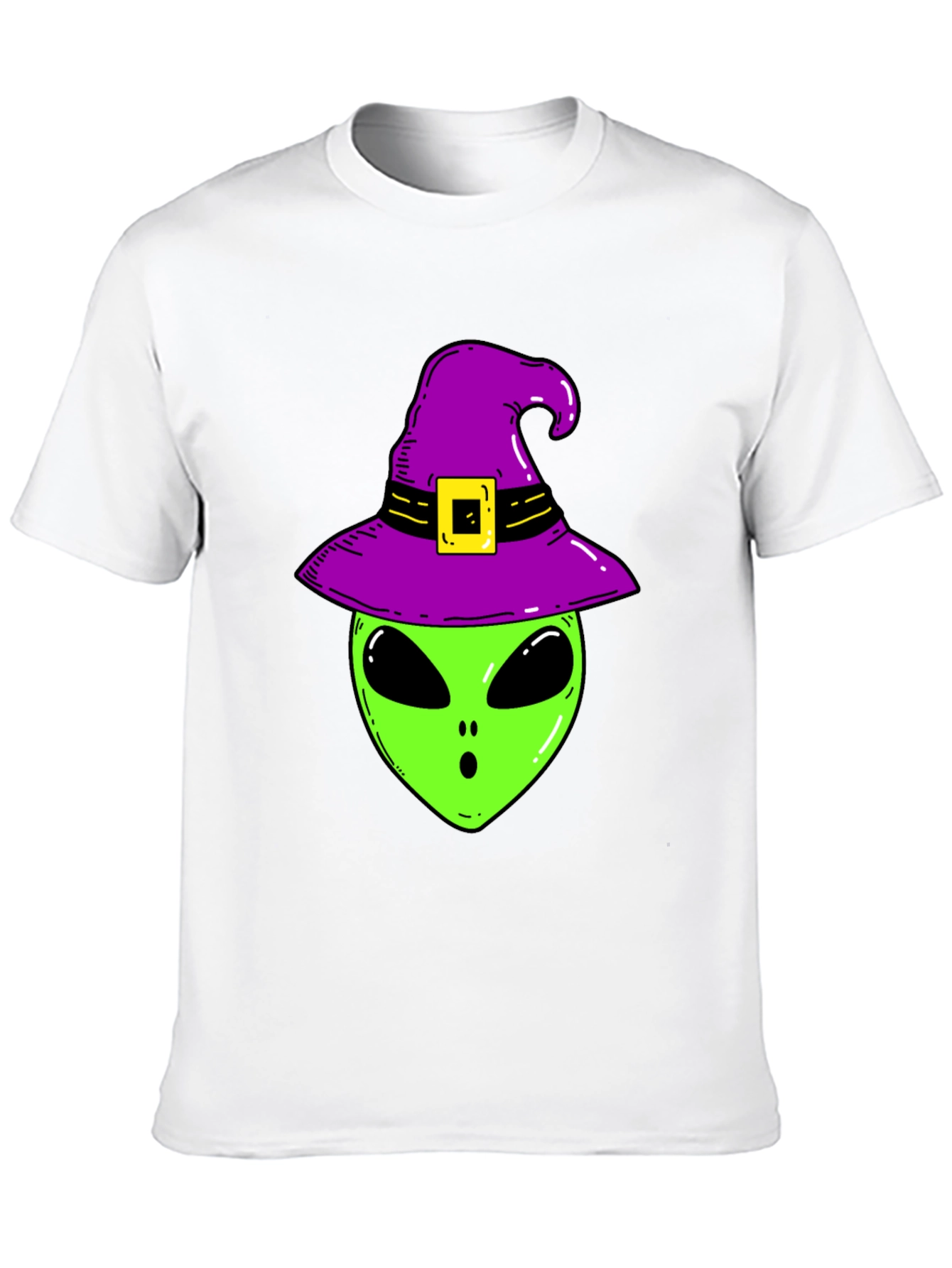 Alien Witch T-Shirt - Spooky Halloween Fun!