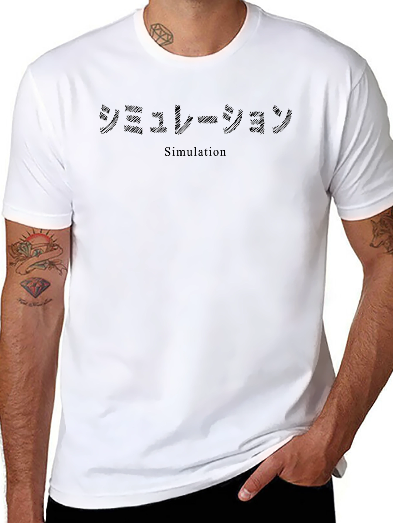 Simulation Graphic Tee - Black