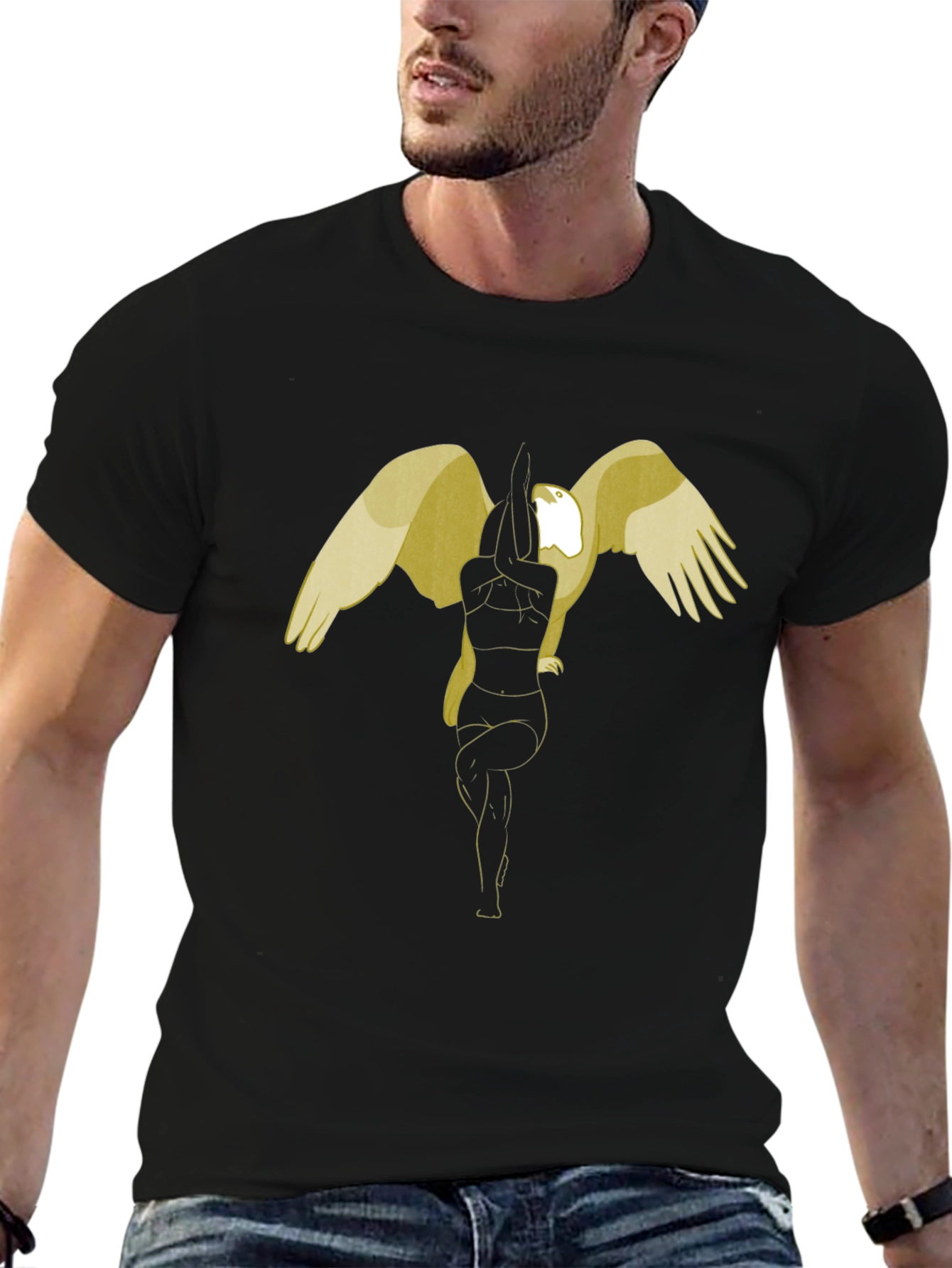 Eagle Pose Yoga Graphic Tee