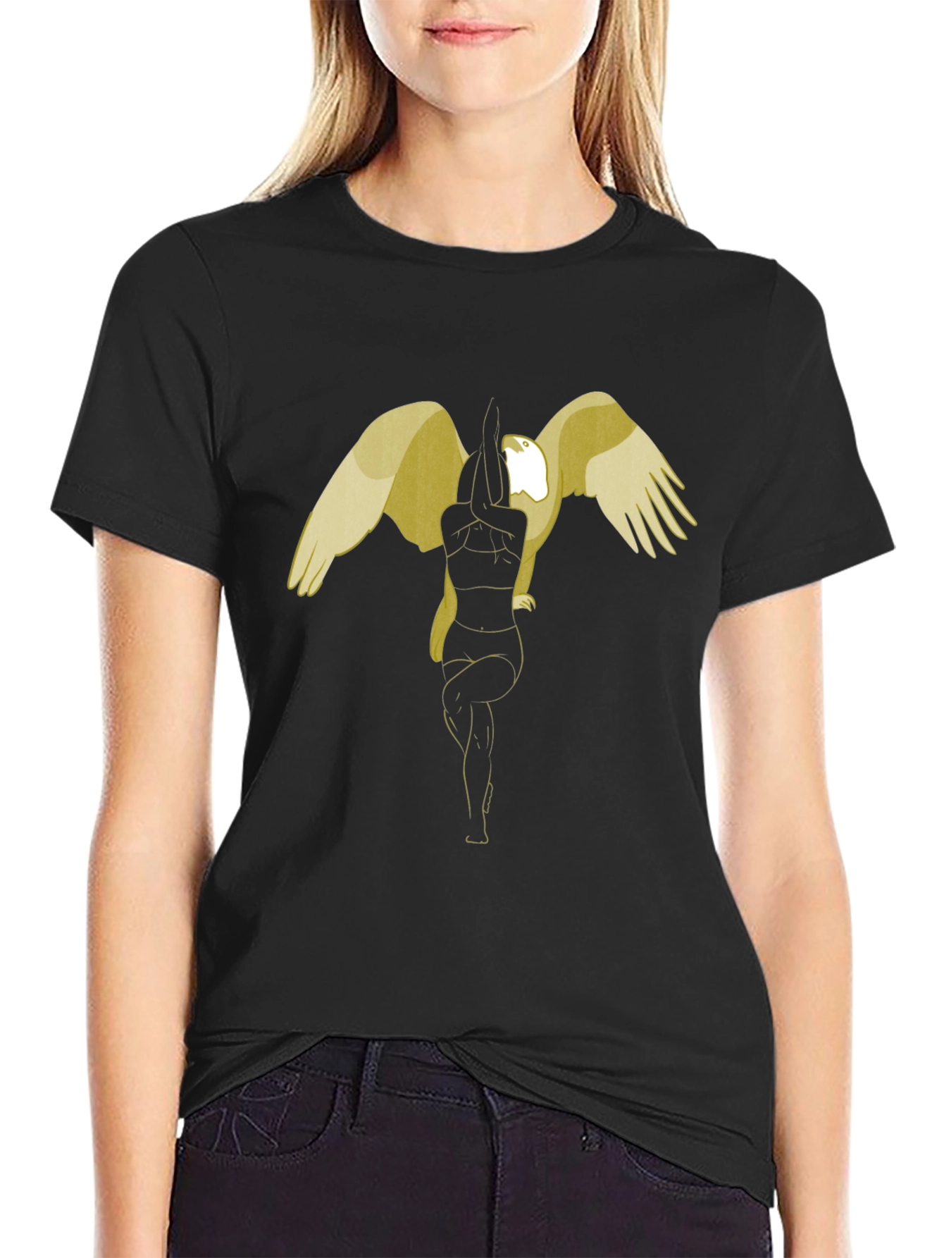 Eagle Pose Yoga Graphic Tee