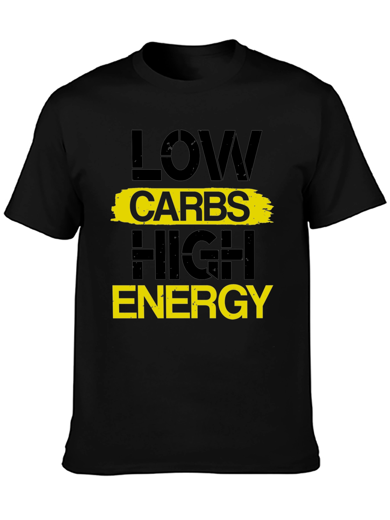 Low Carbs High Energy Graphic Tee - Fitness Motivation