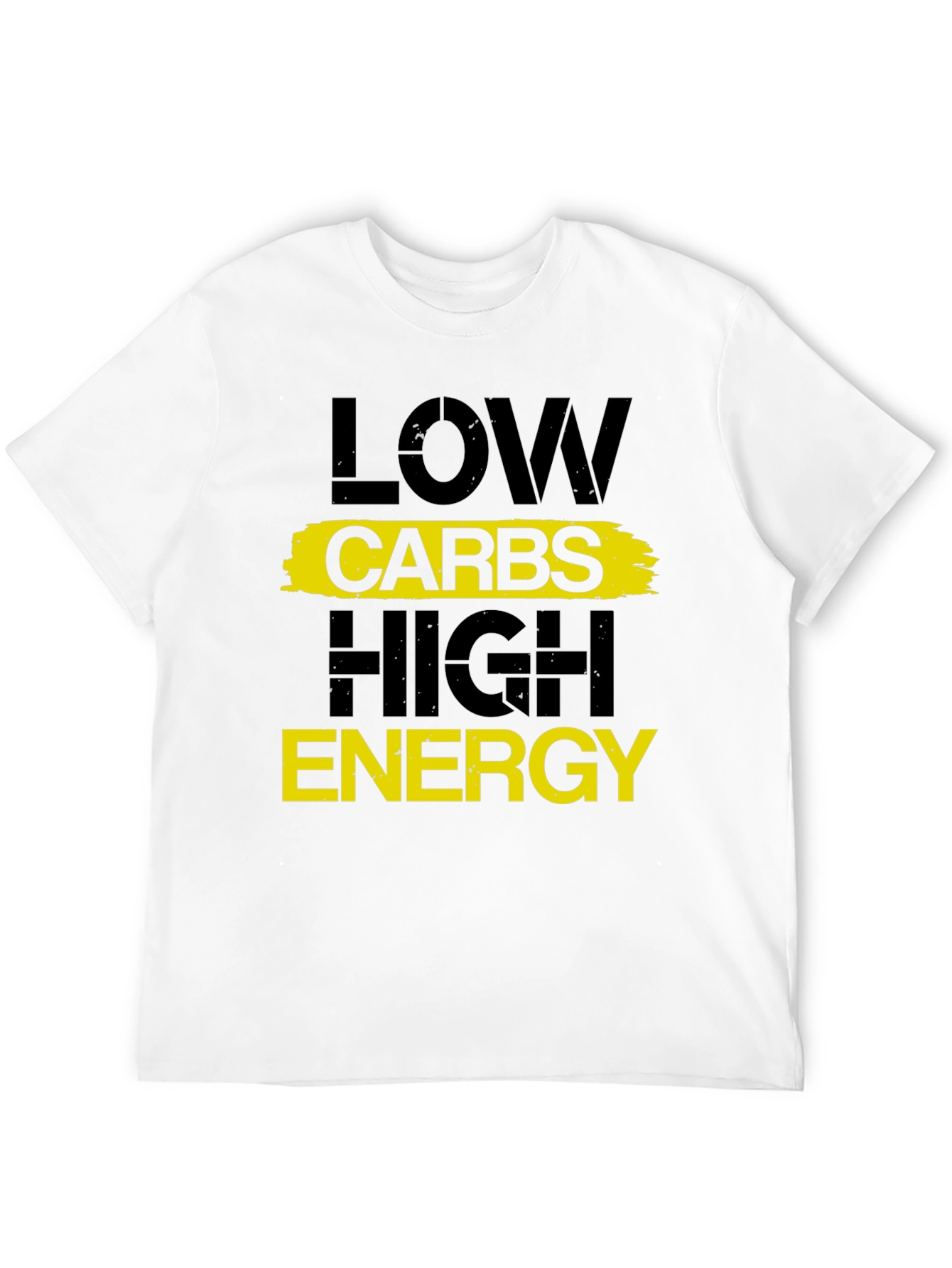 Low Carbs High Energy Graphic Tee - Fitness Motivation