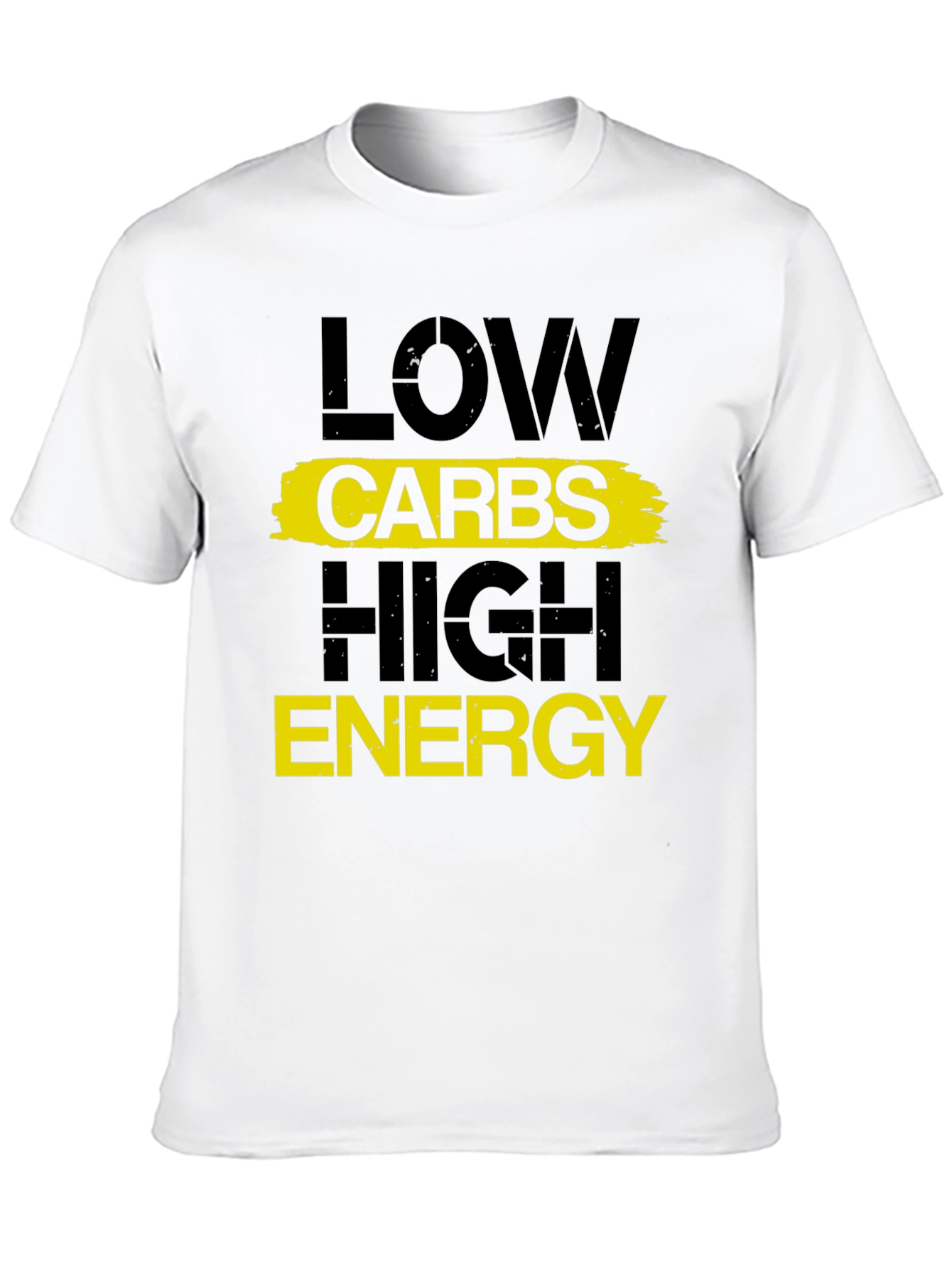 Low Carbs High Energy Graphic Tee - Fitness Motivation