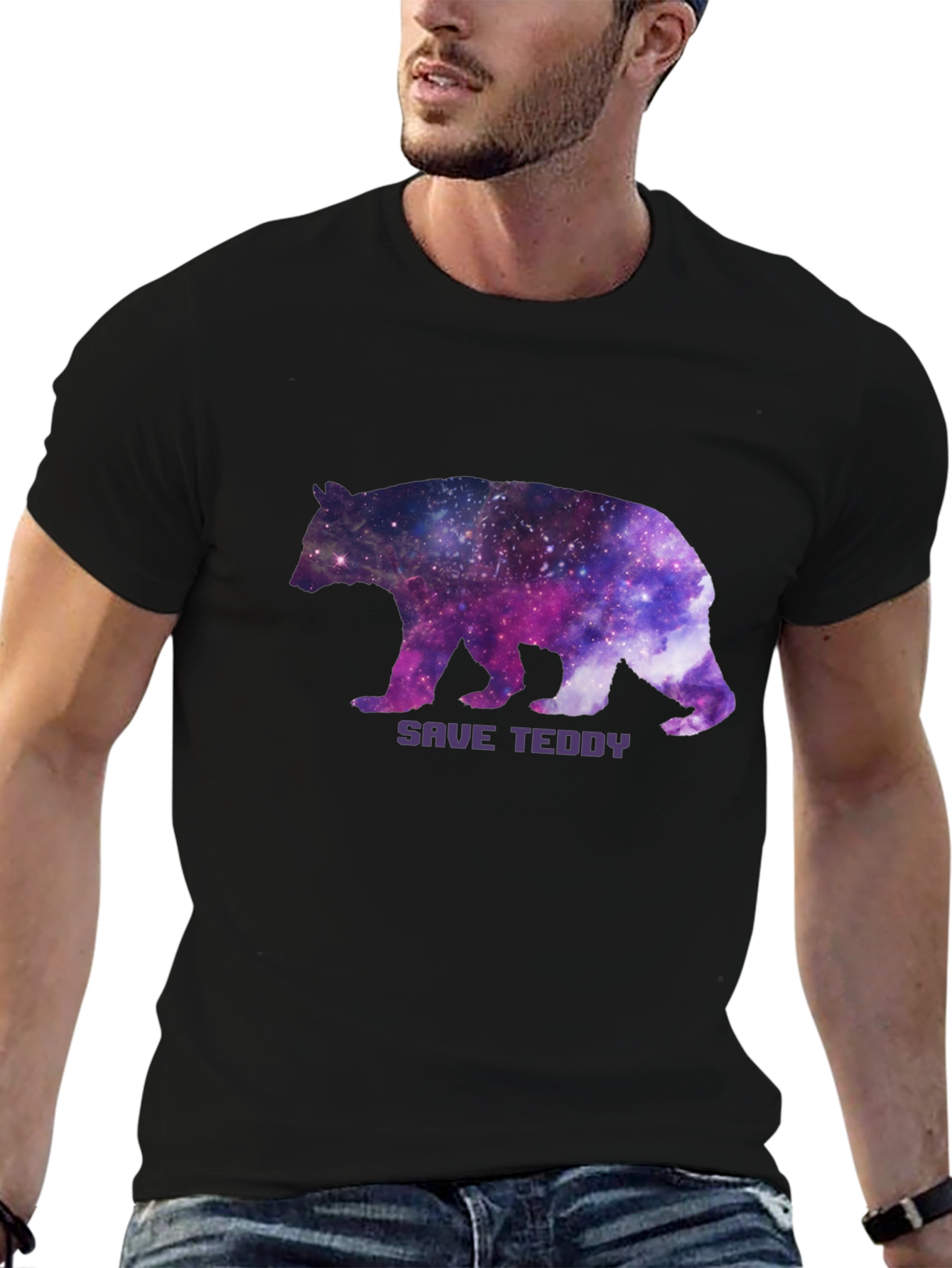 Save Teddy Bear Galaxy T-Shirt