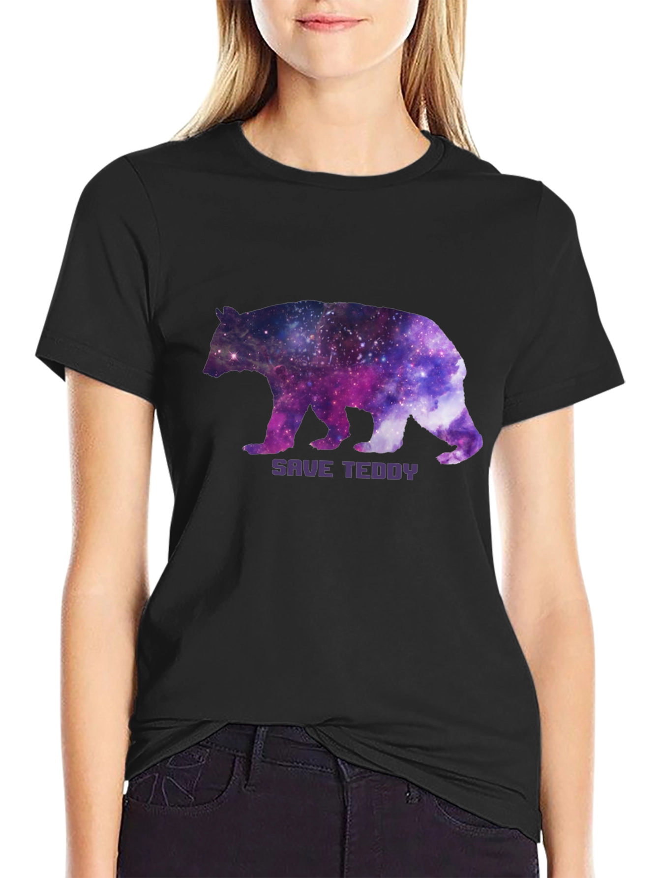 Save Teddy Bear Galaxy T-Shirt