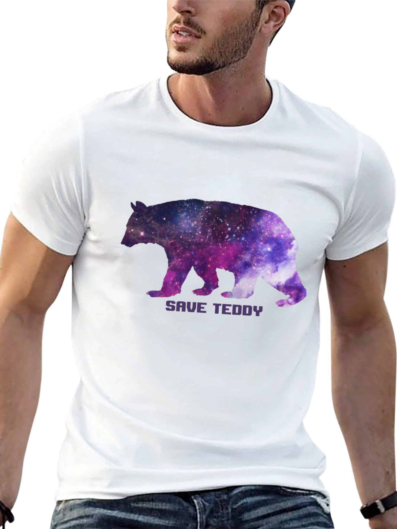Save Teddy Bear Galaxy T-Shirt