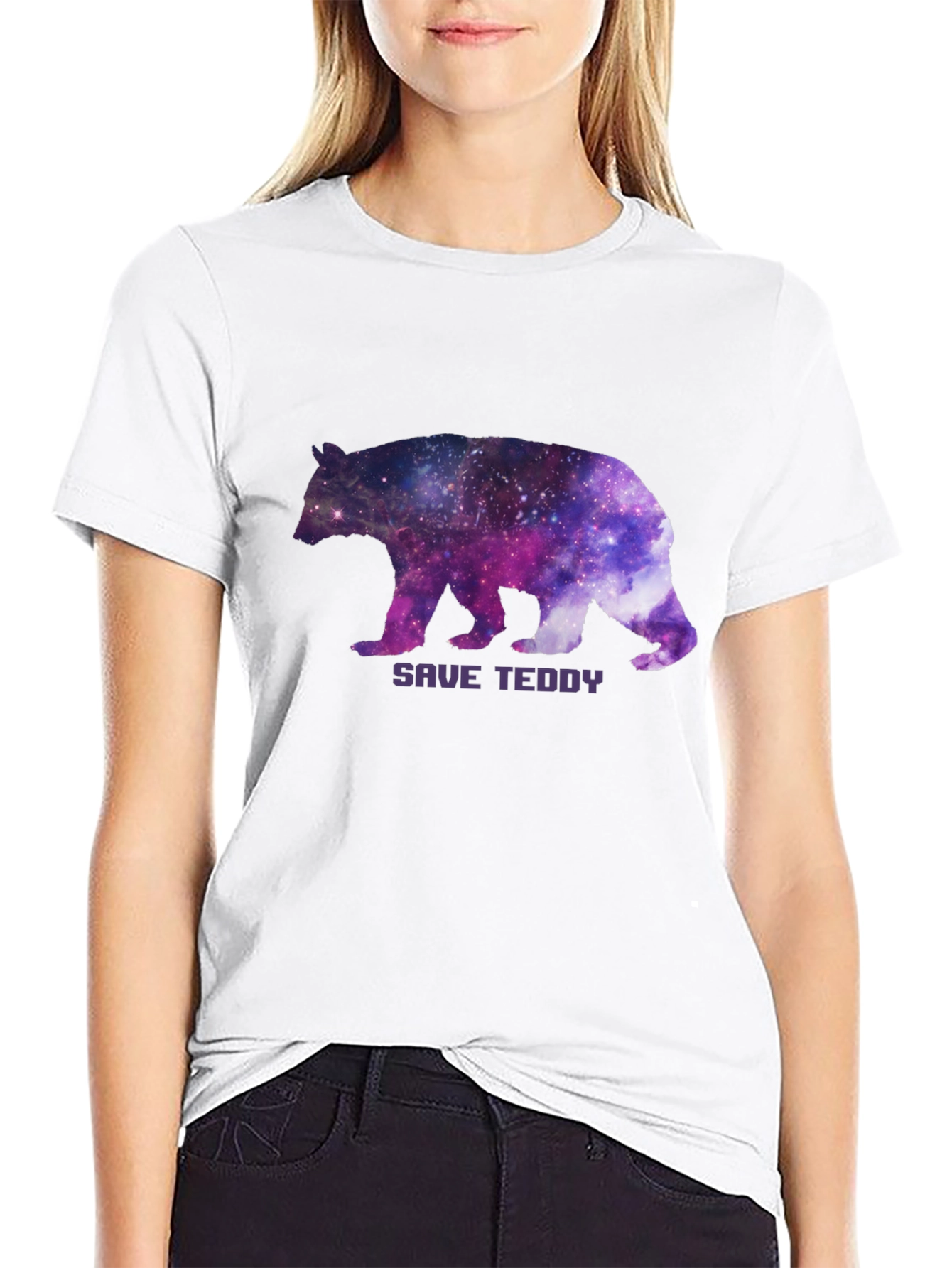 Save Teddy Bear Galaxy T-Shirt