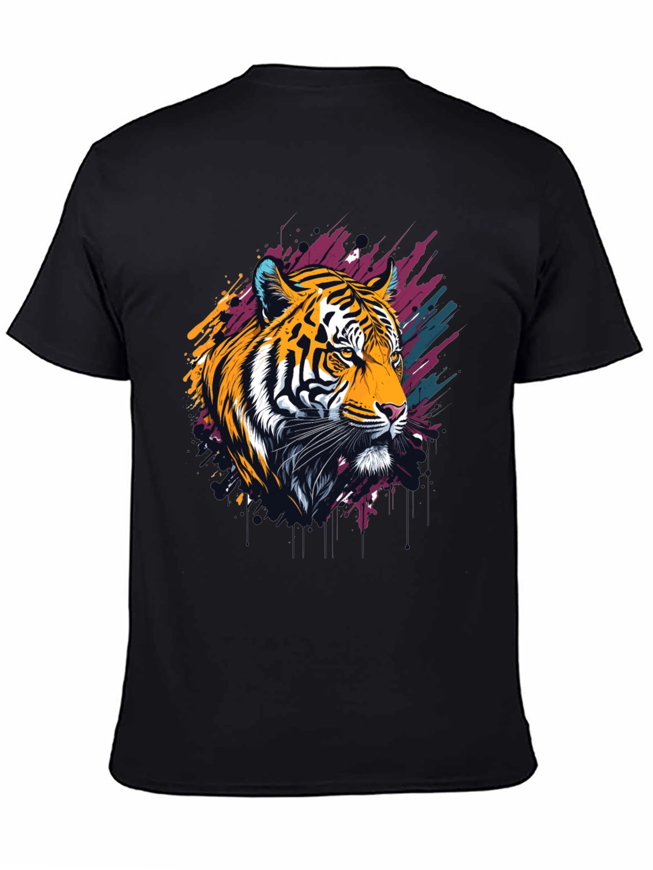 Tiger Graphic Tee - Bold Artistic Design