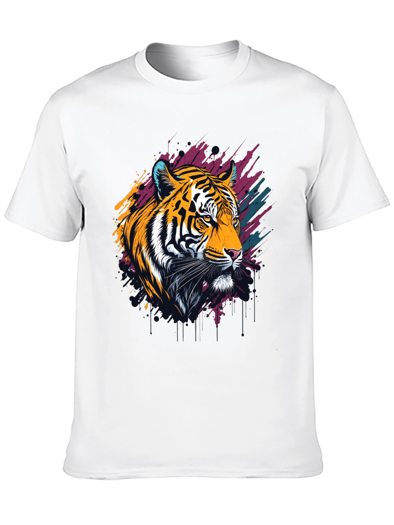 Tiger Graphic Tee - Bold Artistic Design