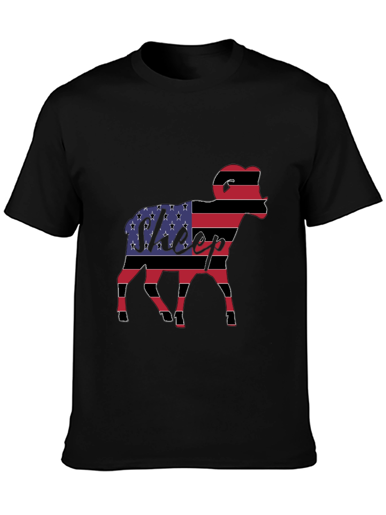 American Flag Sheep T-Shirt