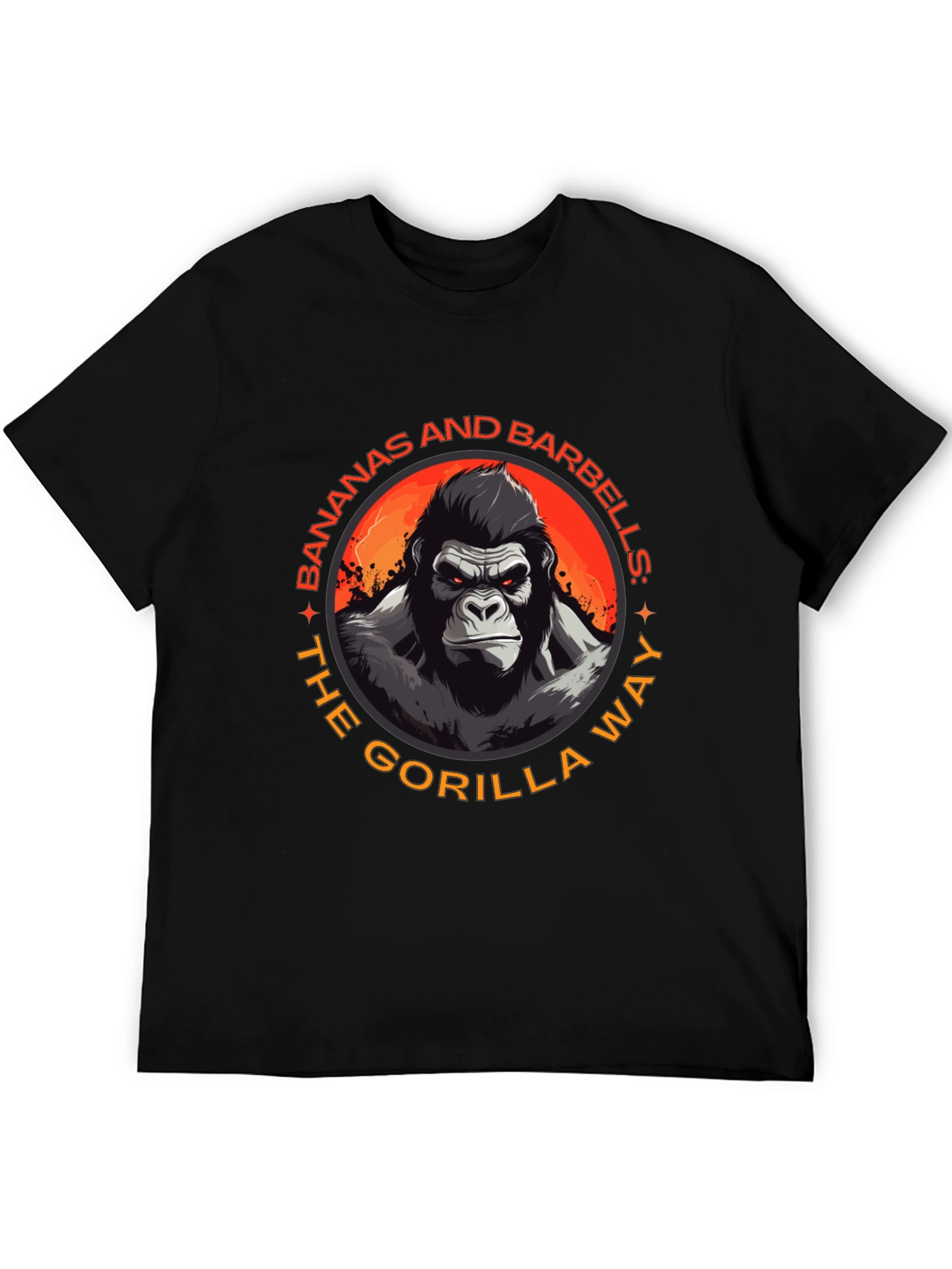 Gorilla Way T-Shirt: Bananas & Barbells Gym Wear