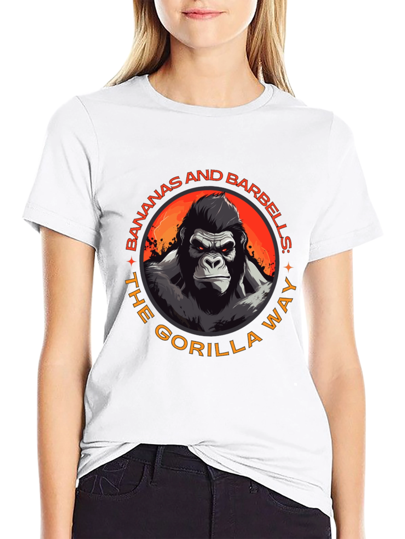 Gorilla Way T-Shirt: Bananas & Barbells Gym Wear