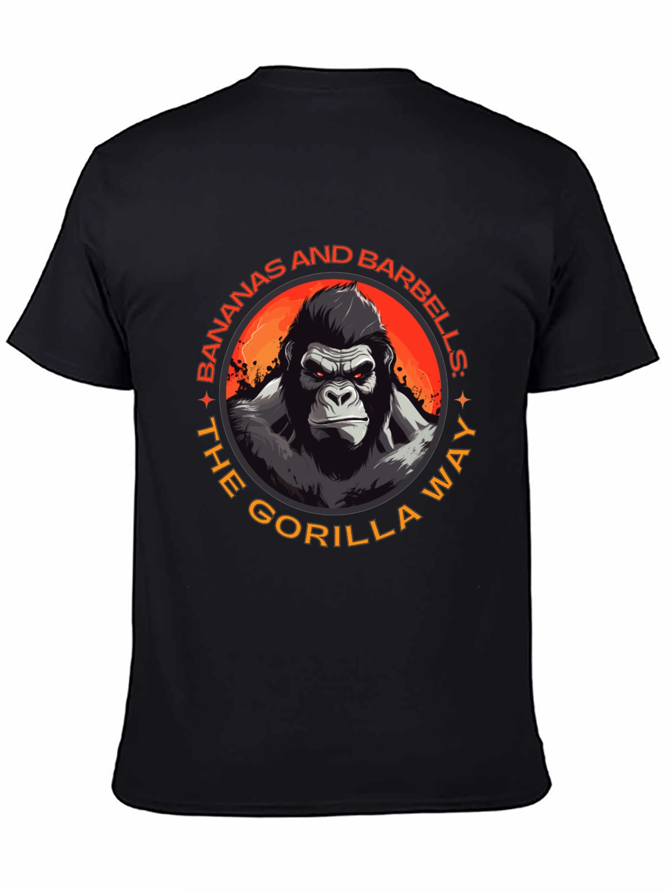 Gorilla Way T-Shirt: Bananas & Barbells Gym Wear