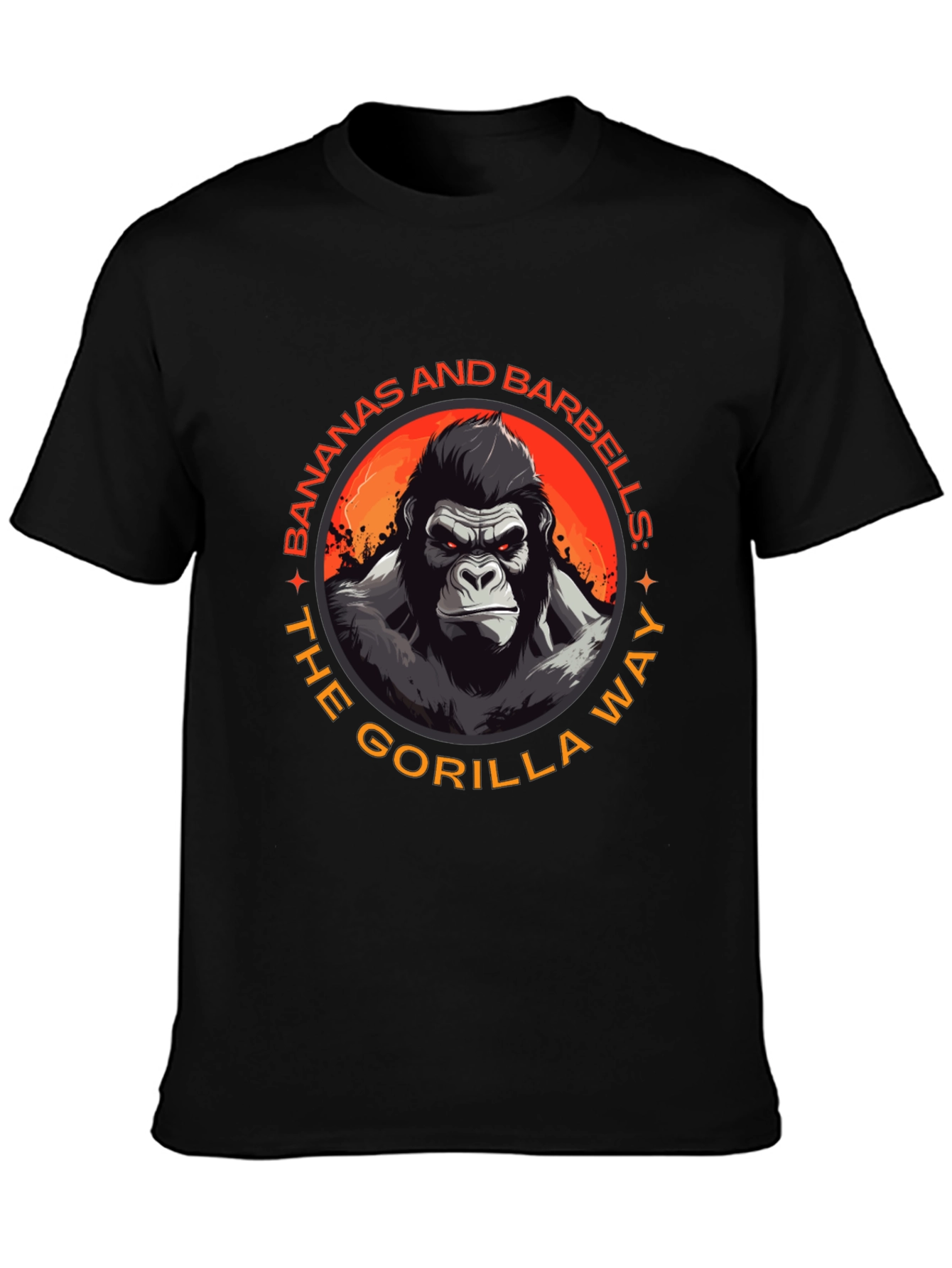 Gorilla Way T-Shirt: Bananas & Barbells Gym Wear