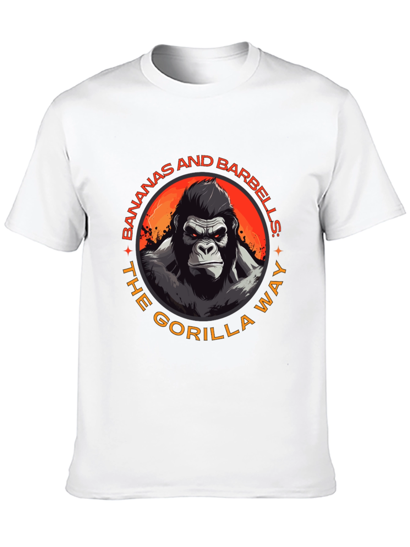 Gorilla Way T-Shirt: Bananas & Barbells Gym Wear