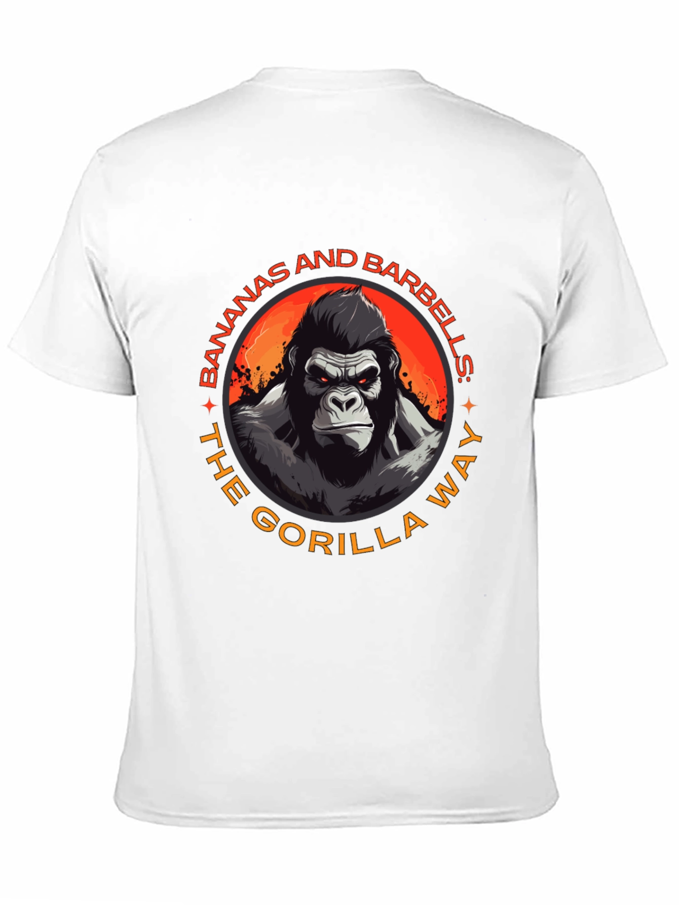 Gorilla Way T-Shirt: Bananas & Barbells Gym Wear