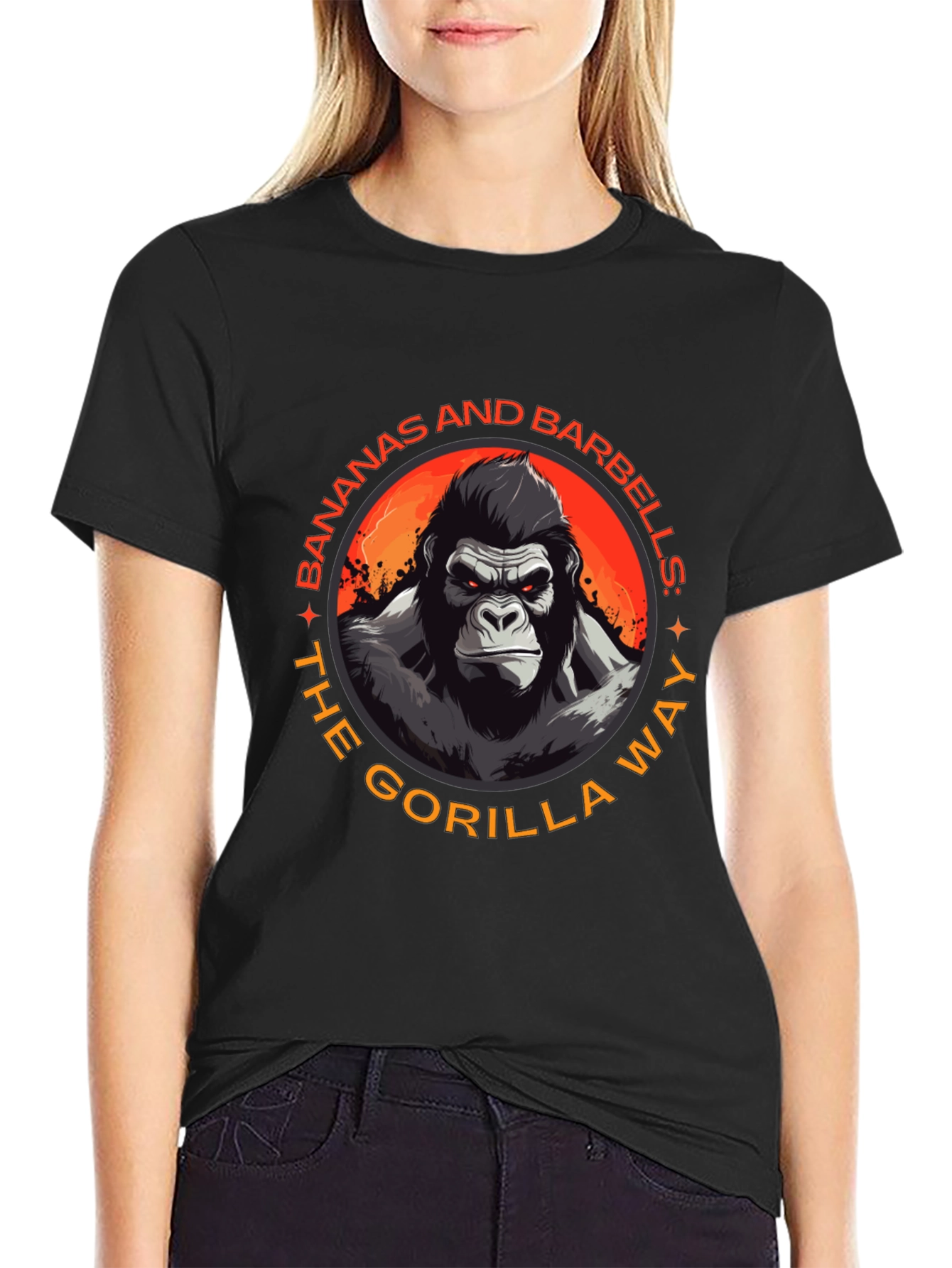 Gorilla Way T-Shirt: Bananas & Barbells Gym Wear