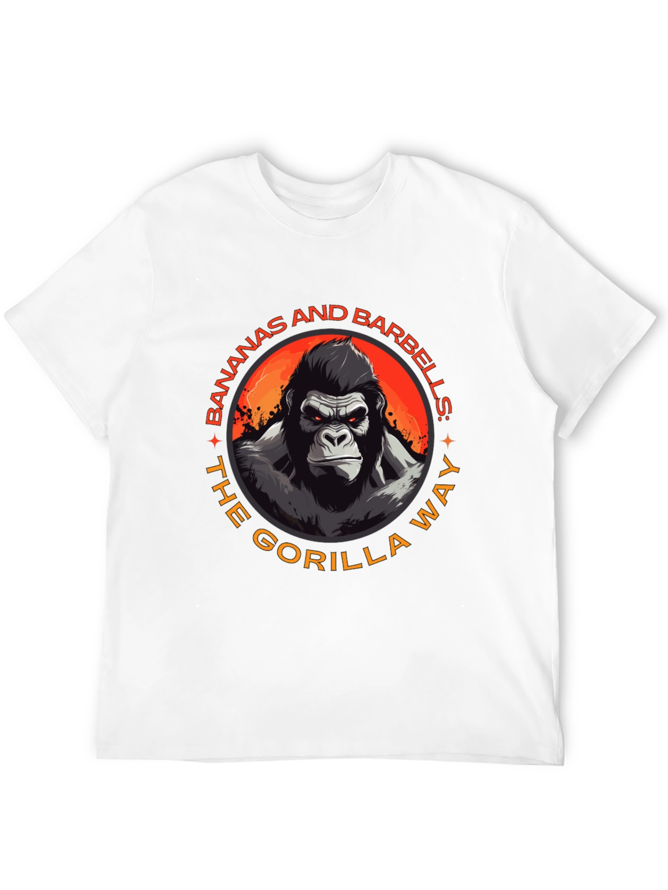 Gorilla Way T-Shirt: Bananas & Barbells Gym Wear