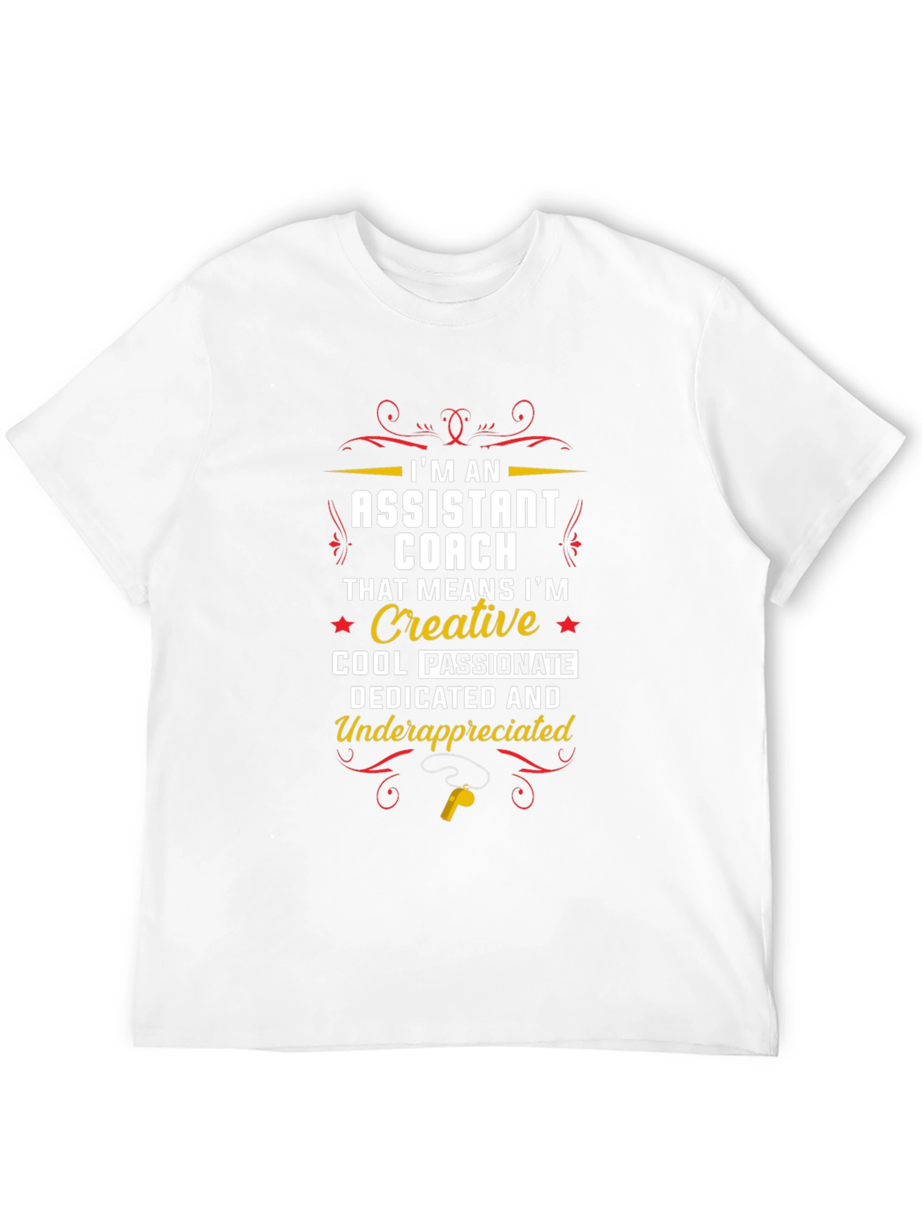 Assistant Coach T-Shirt - Creative Cool & Passionate