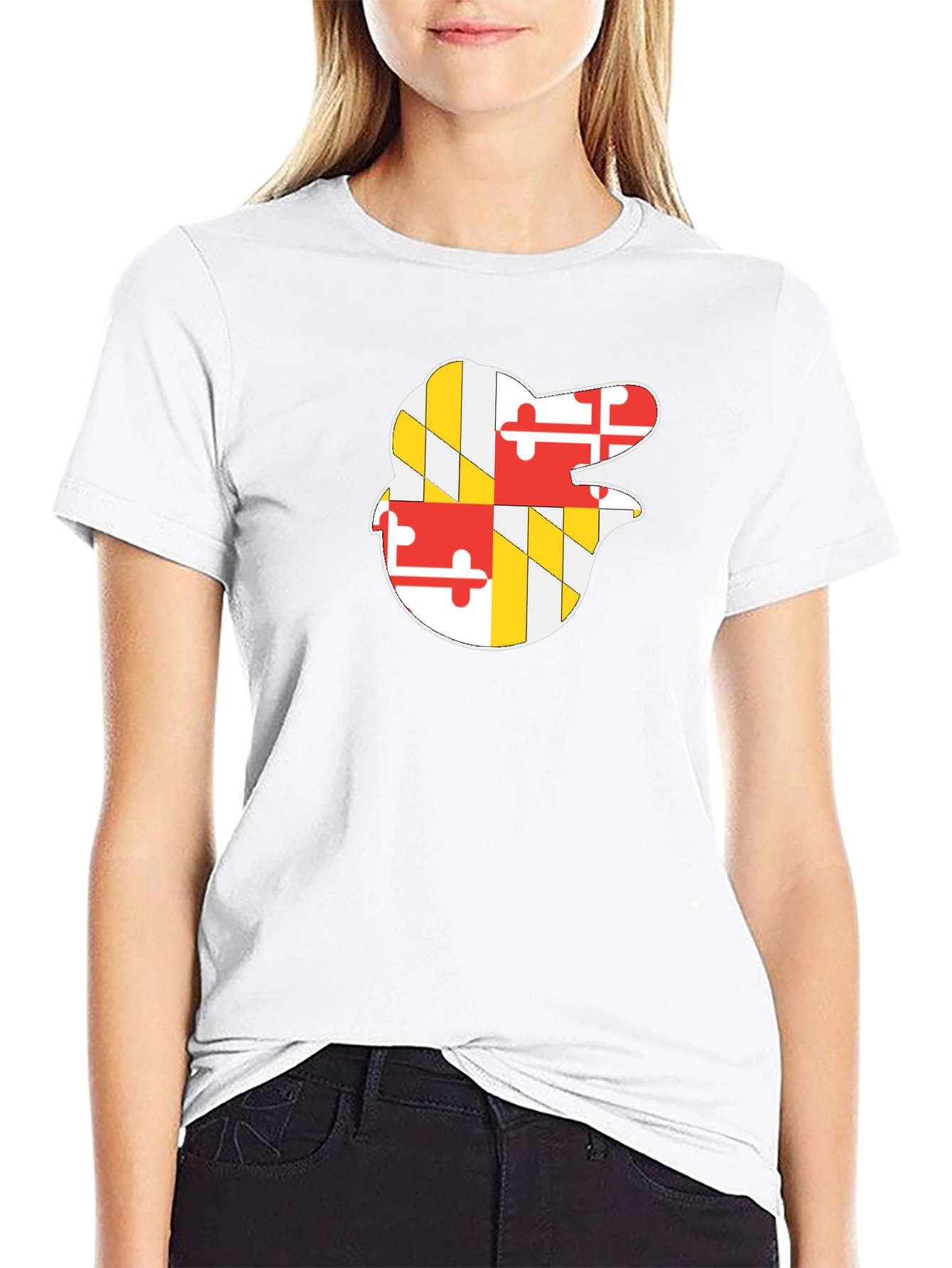 Maryland Crab T-Shirt Black Cotton Blend