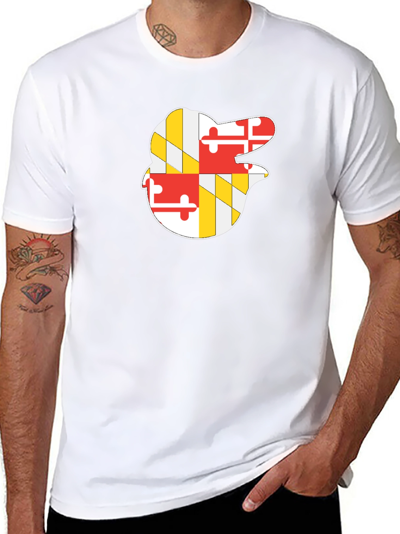 Maryland Crab T-Shirt Black Cotton Blend