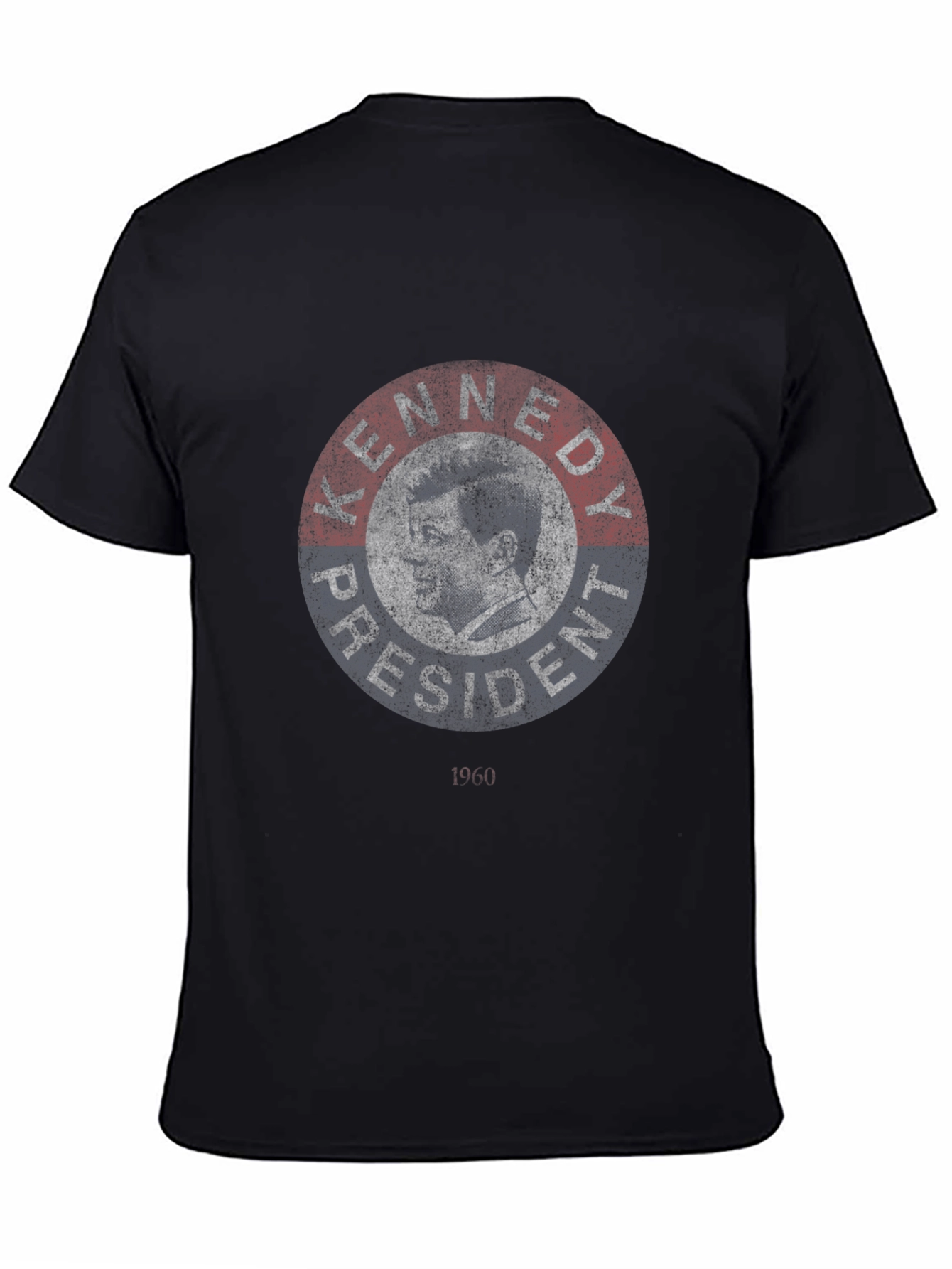 Kennedy President Graphic Print Black T-Shirt