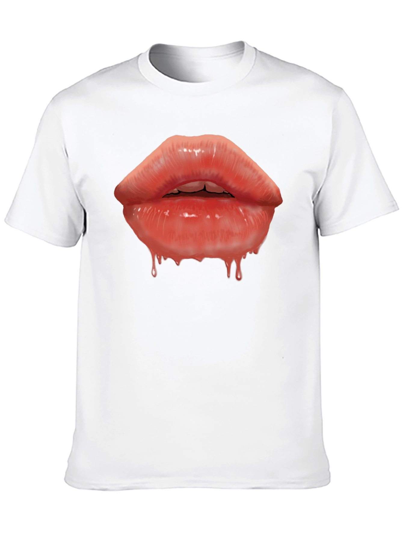 Lips Graphic T-Shirt - Mens Black Tee