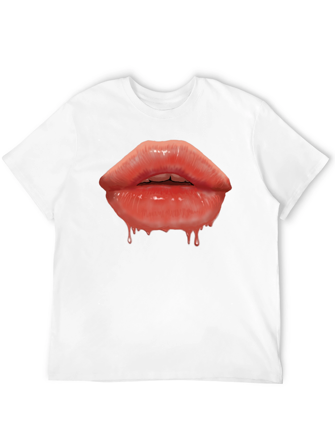 Lips Graphic T-Shirt - Mens Black Tee