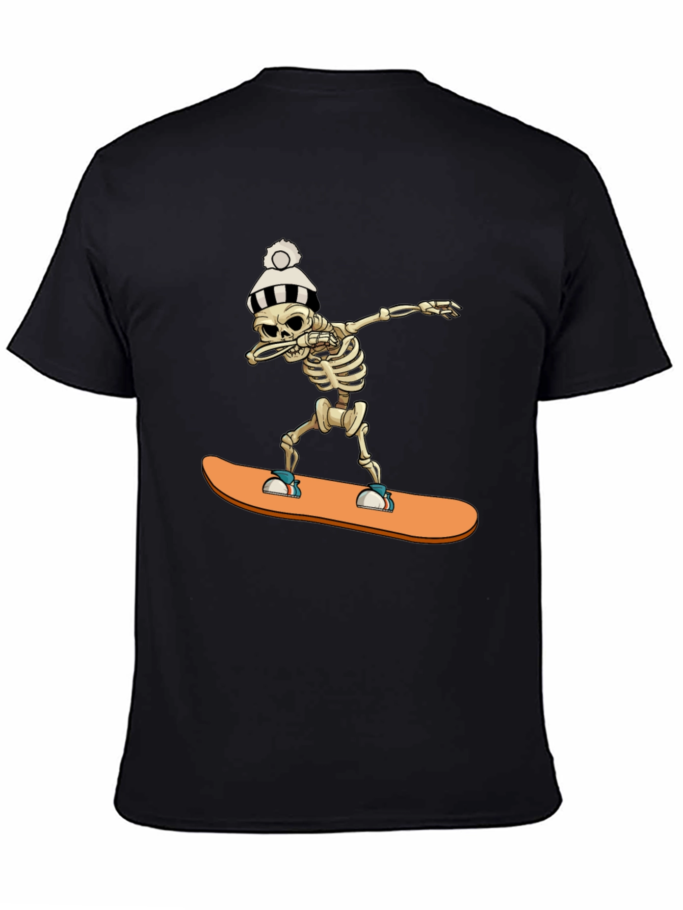 Skeleton Snowboard Dab T-Shirt