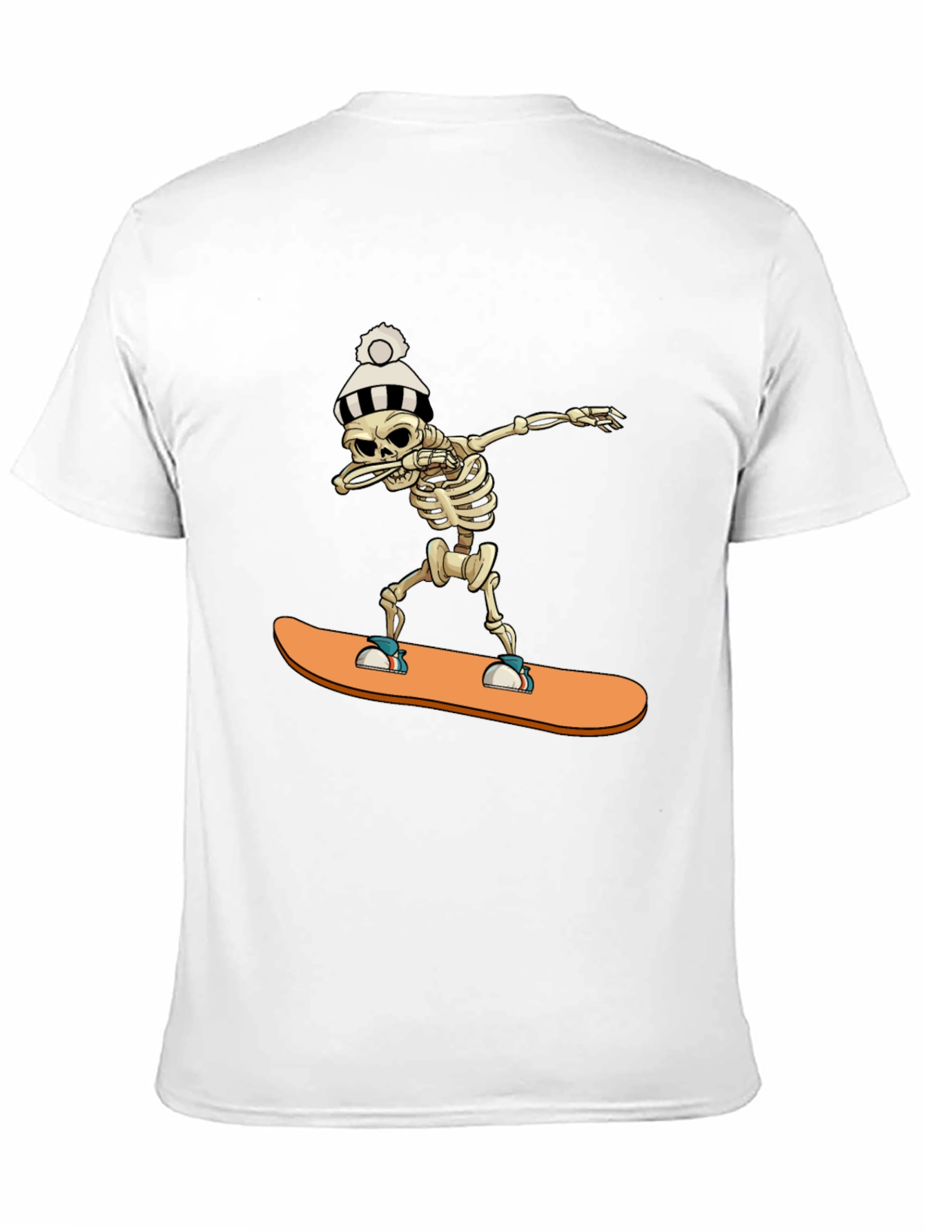 Skeleton Snowboard Dab T-Shirt