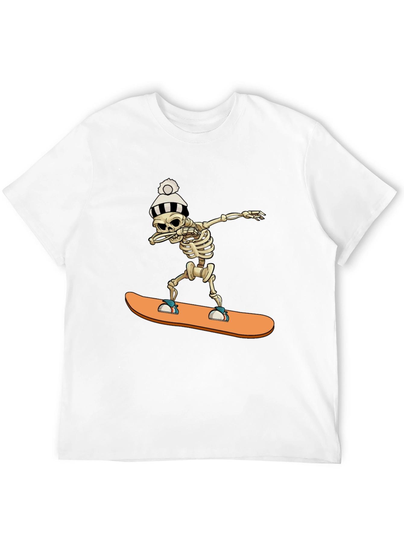 Skeleton Snowboard Dab T-Shirt