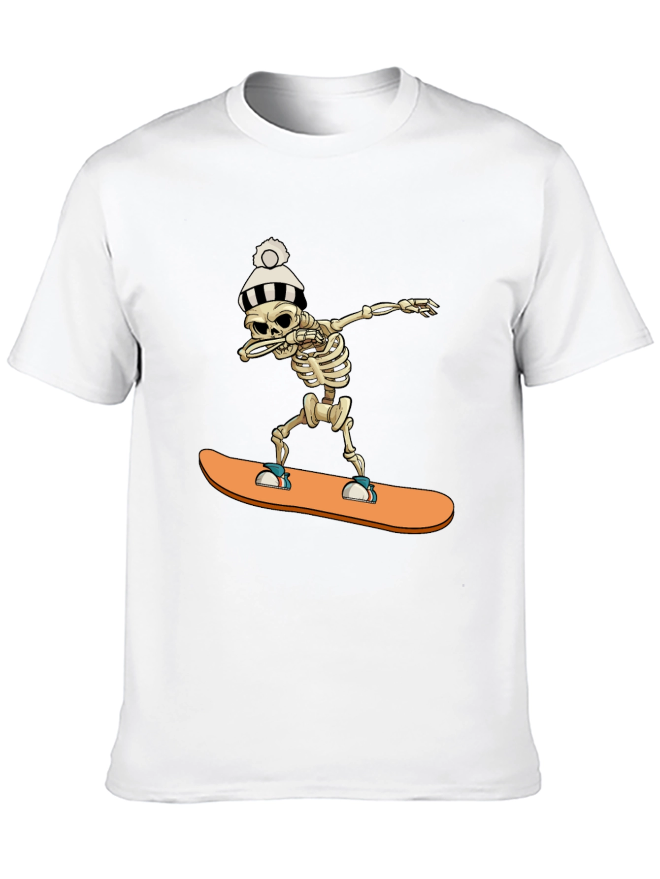 Skeleton Snowboard Dab T-Shirt