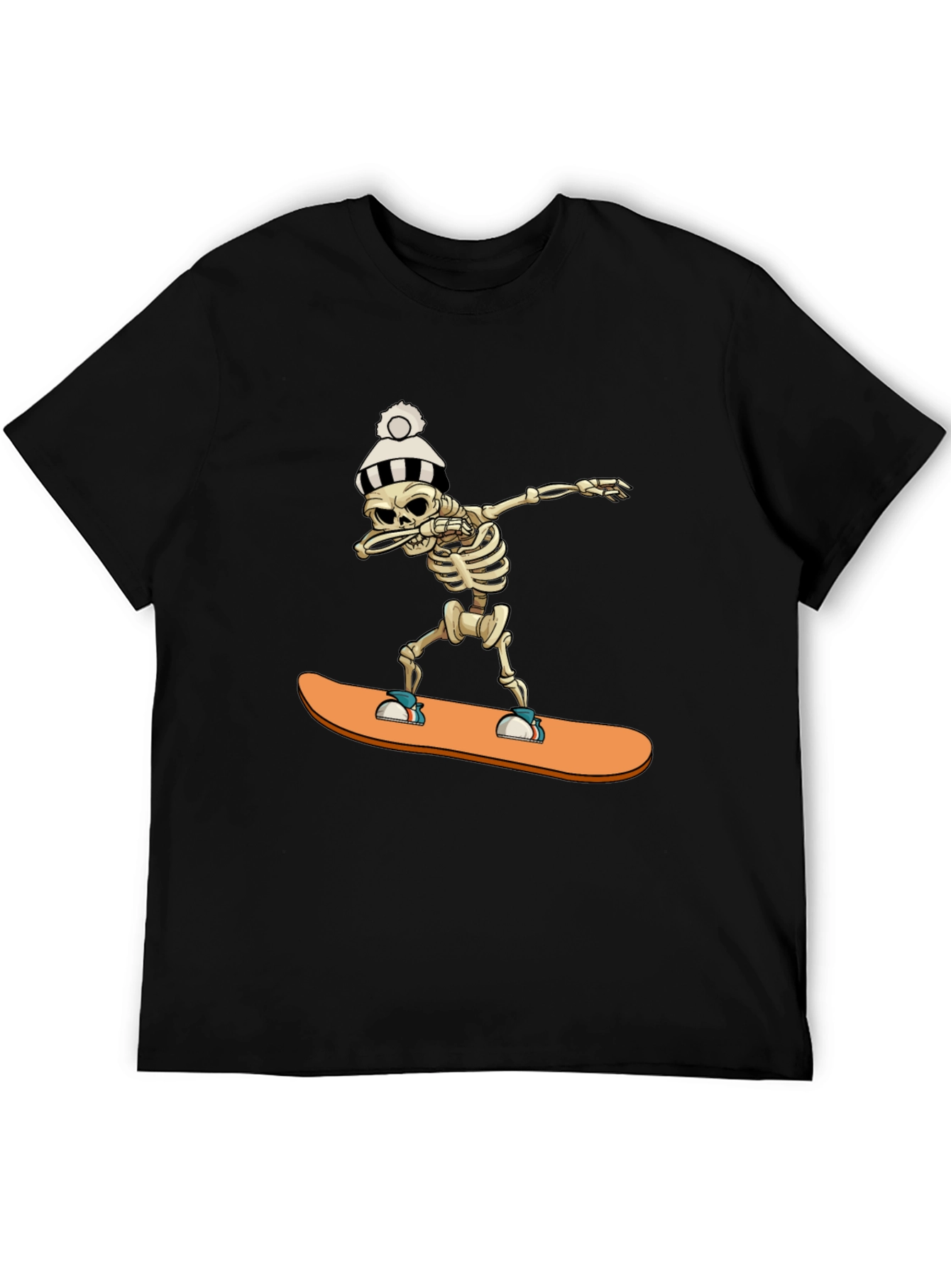 Skeleton Snowboard Dab T-Shirt