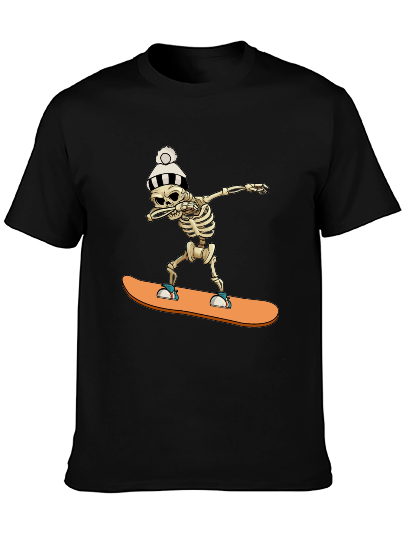 Skeleton Snowboard Dab T-Shirt