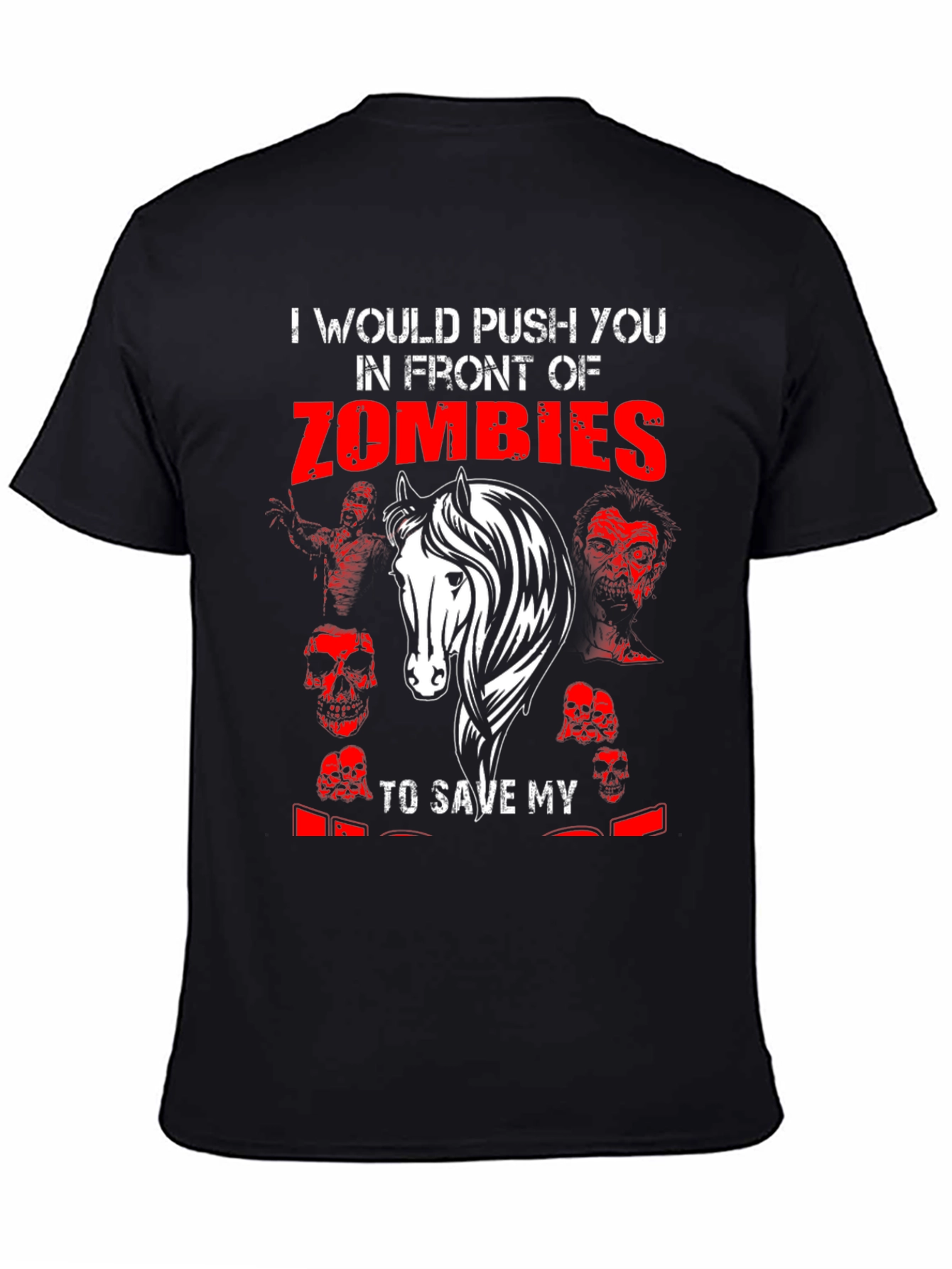 Zombie Horse Graphic T-Shirt