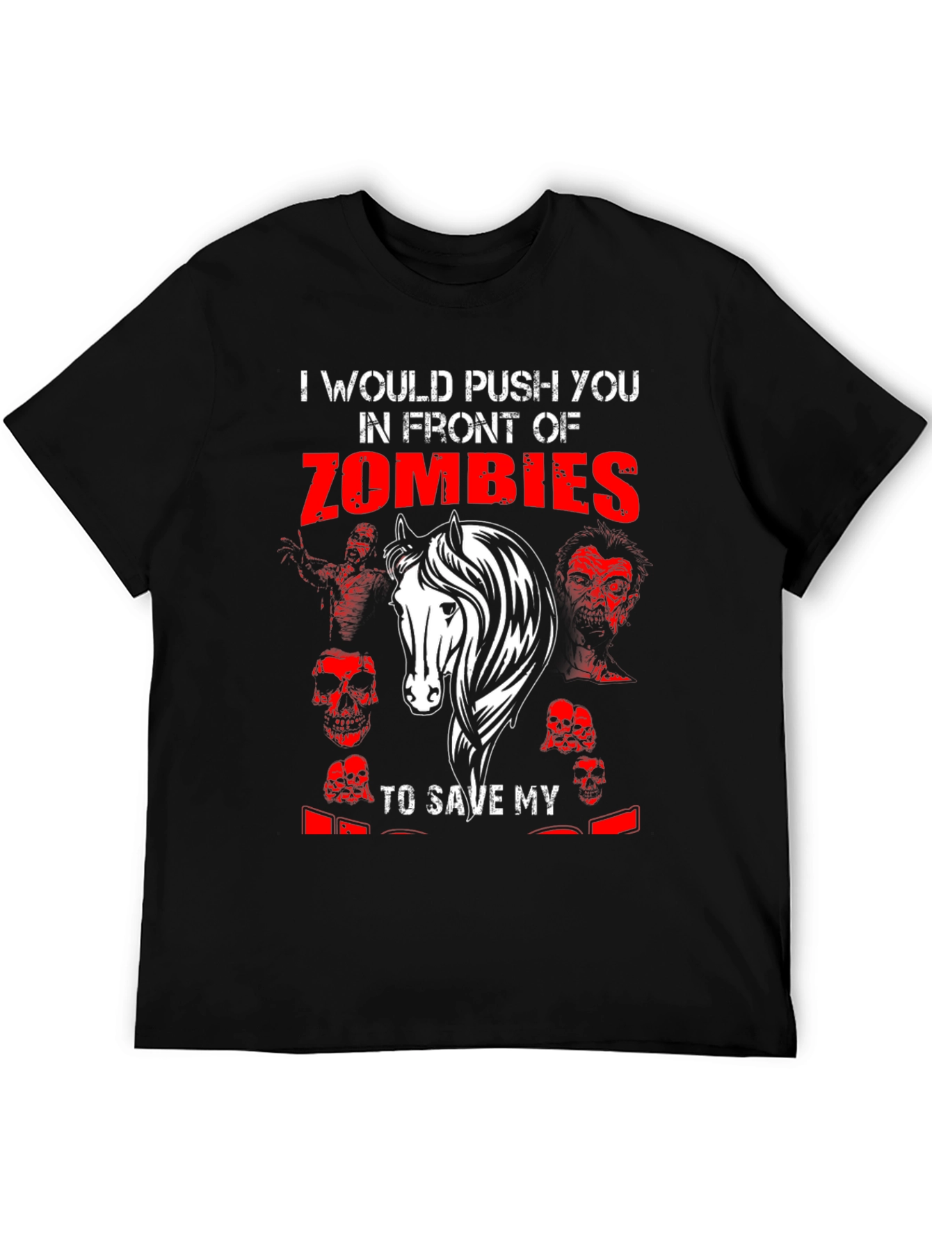 Zombie Horse Graphic T-Shirt