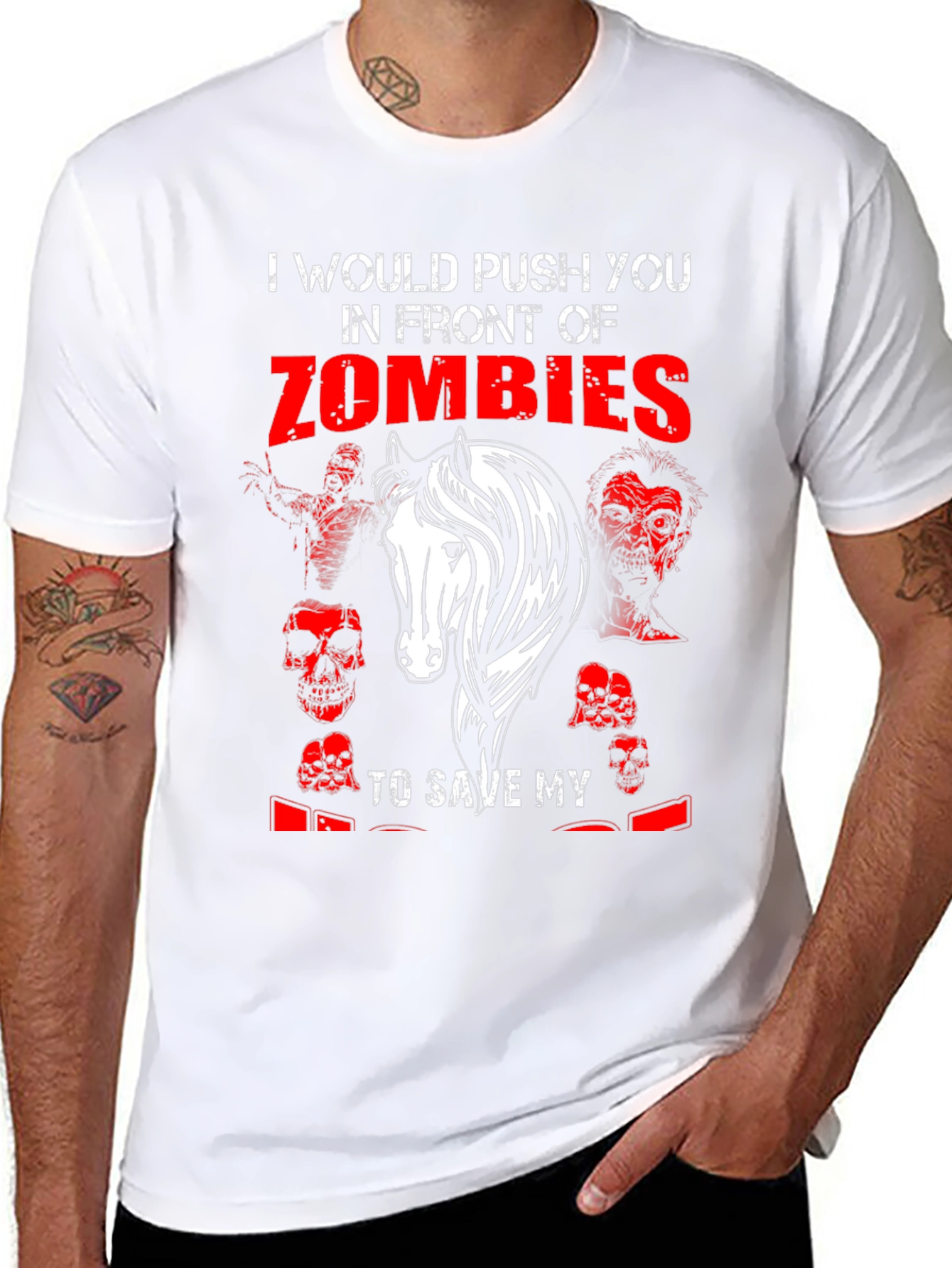 Zombie Horse Graphic T-Shirt