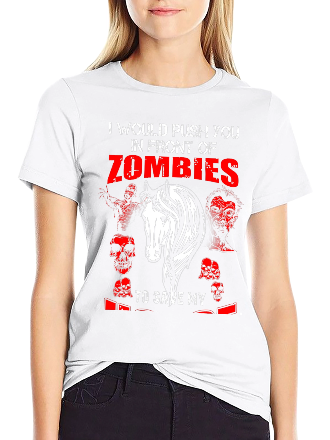 Zombie Horse Graphic T-Shirt