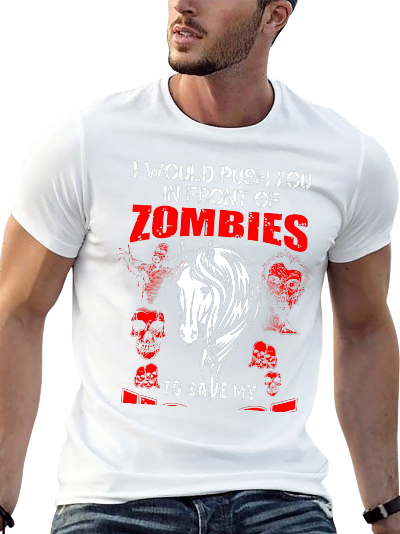 Zombie Horse Graphic T-Shirt