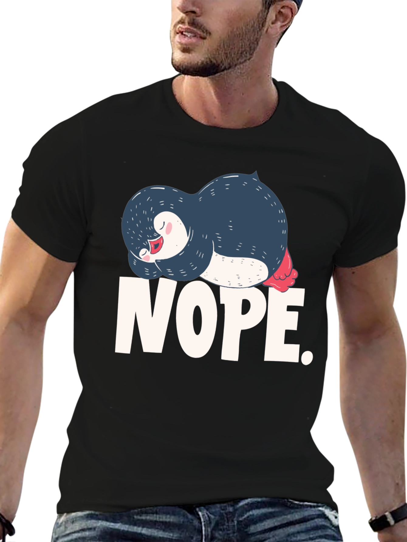 Nope Sloth Penguin T-Shirt