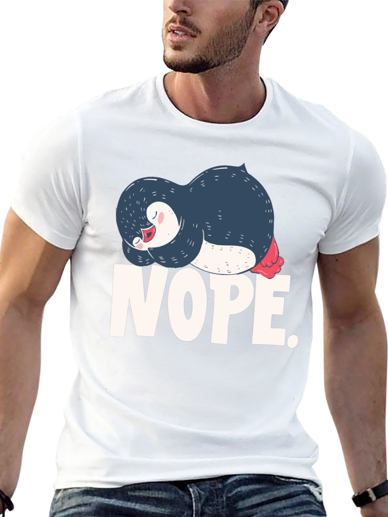 Nope Sloth Penguin T-Shirt