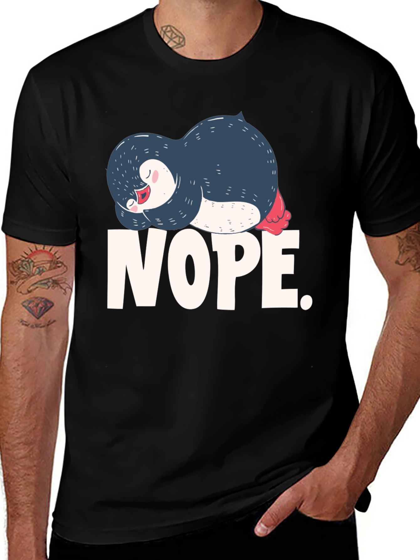 Nope Sloth Penguin T-Shirt